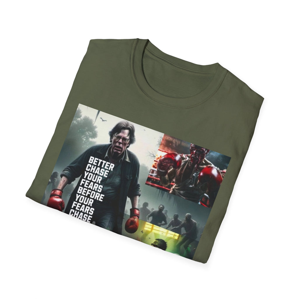 Boxing Motivational T-Shirt — "Better Chase Your Fears Before Your Fears Chase You"