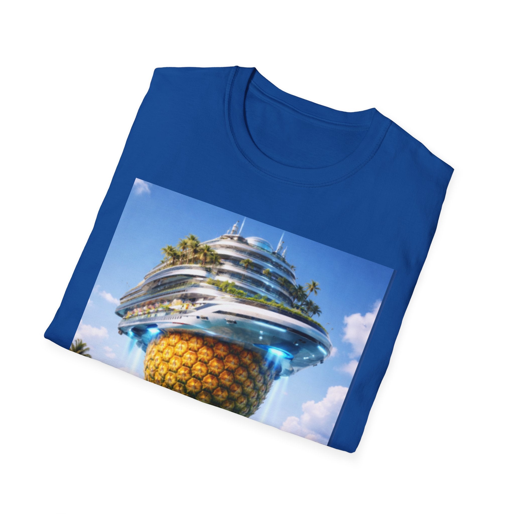 Futuristic Pineapple Cruise T-Shirt — Fun Exclusive Cruise Tee
