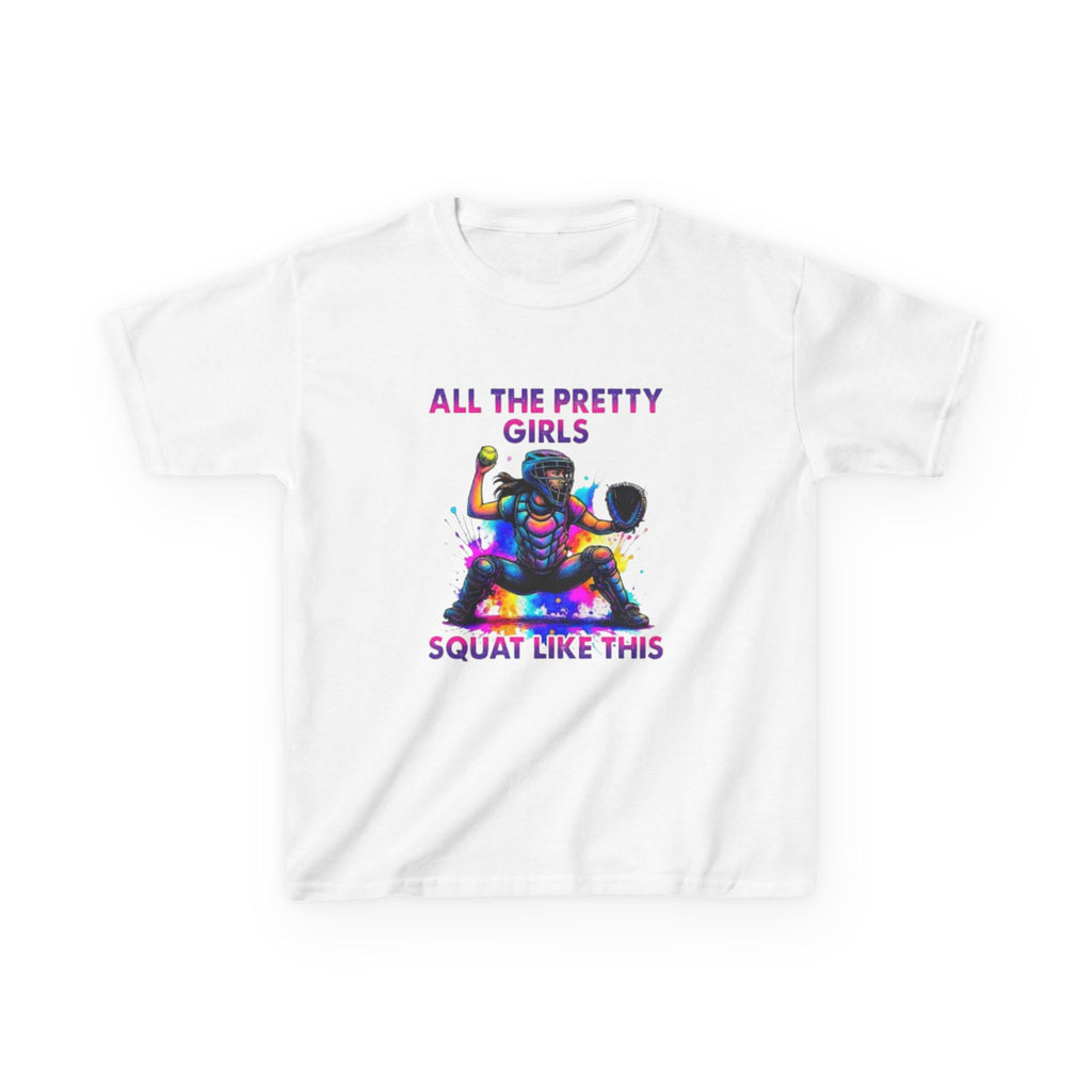 Softball Girl Kids Tee — Perfect Gift for Young Players
