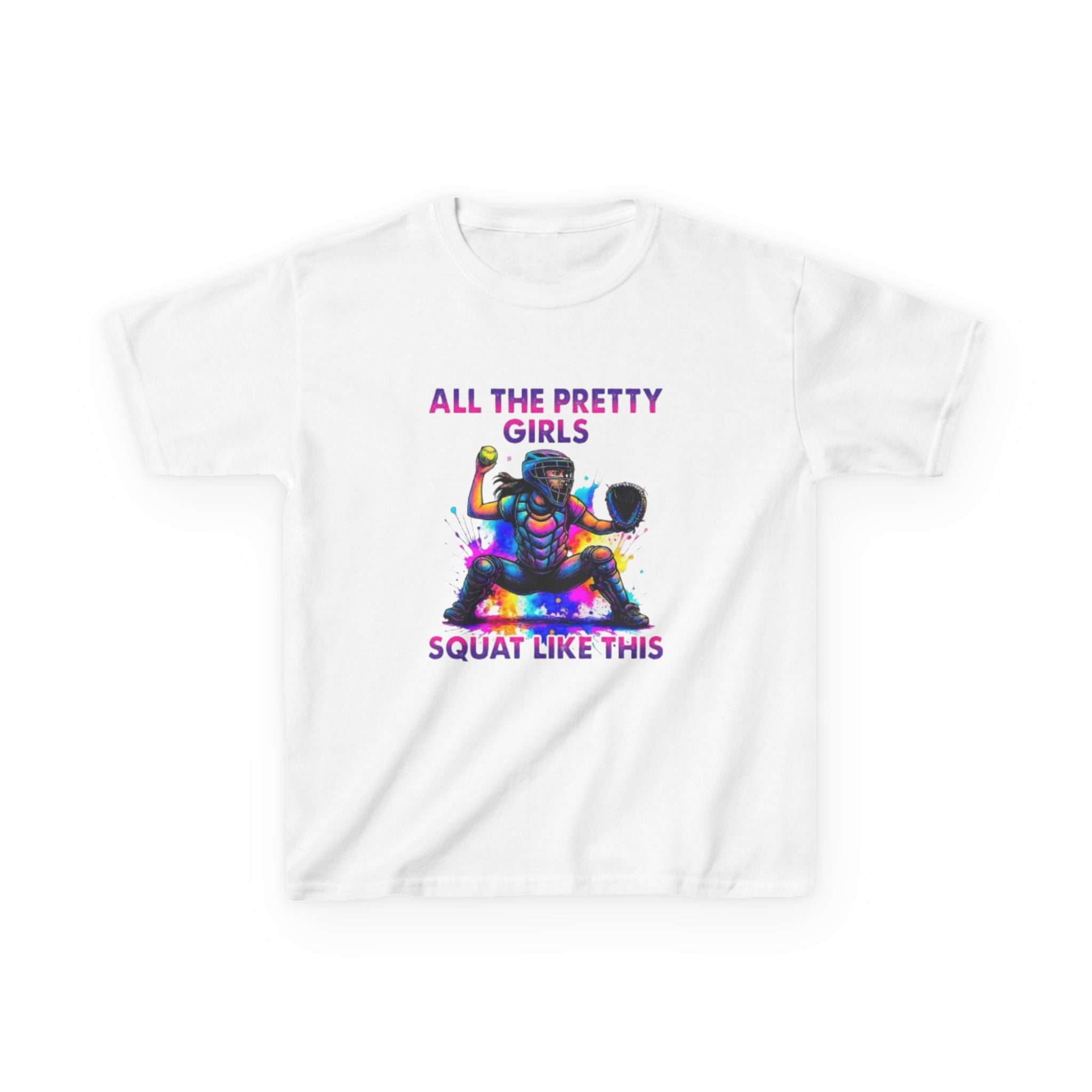 Softball Girl Kids Tee — Perfect Gift for Young Players