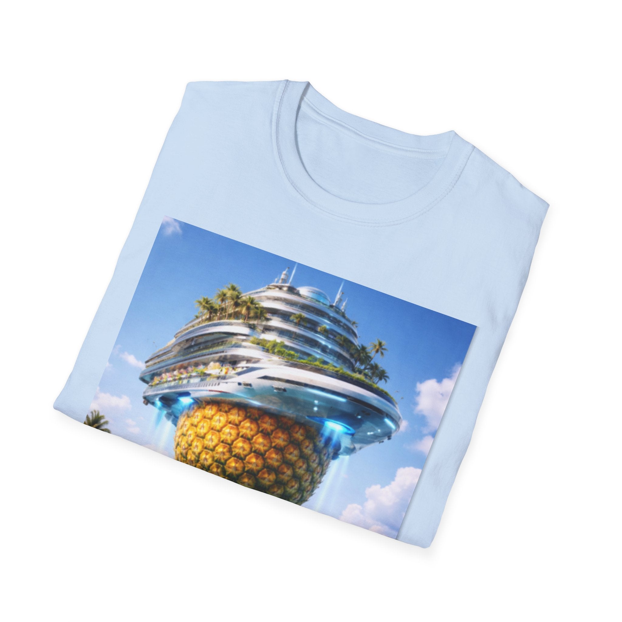 Futuristic Pineapple Cruise T-Shirt — Fun Exclusive Cruise Tee