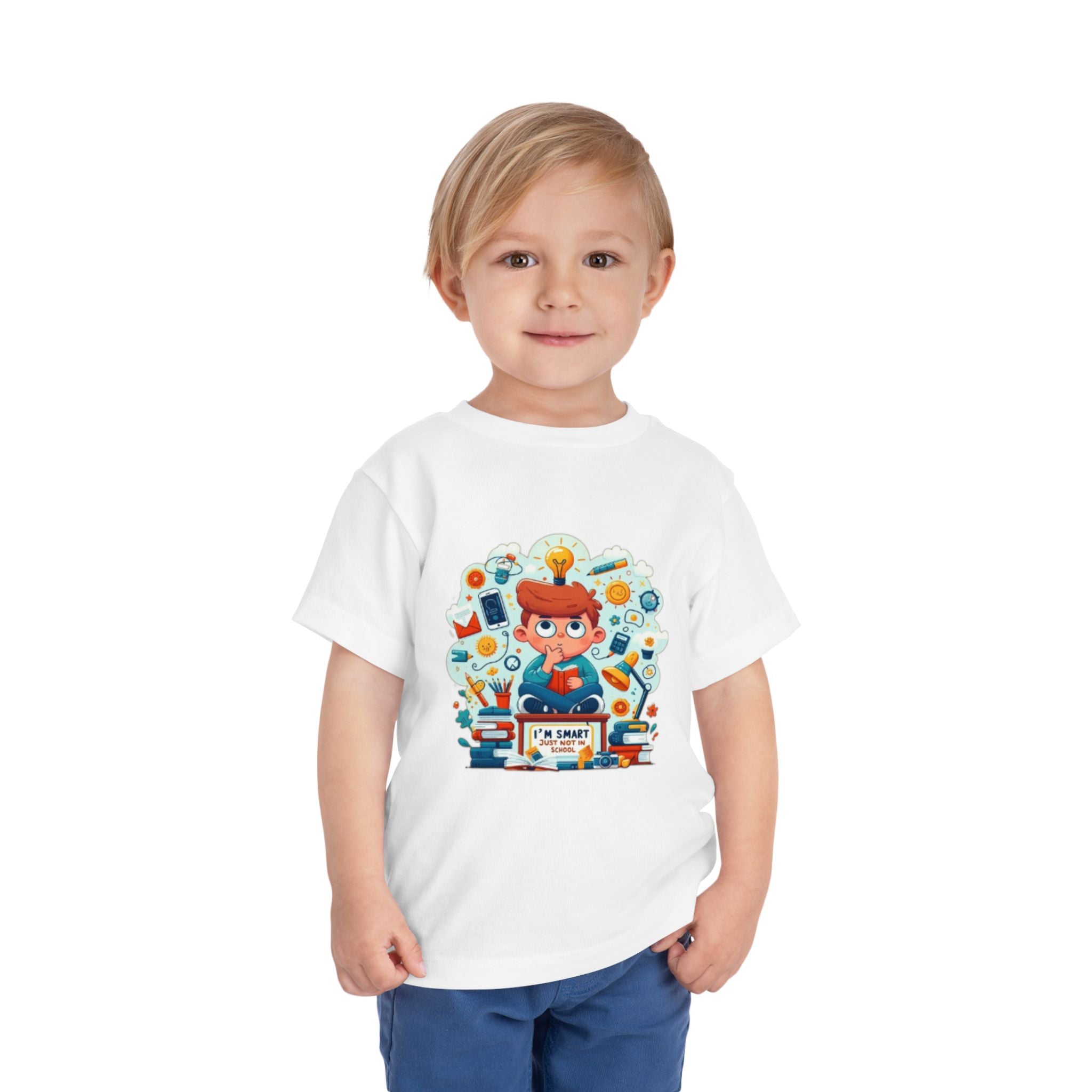 Smart Kid Toddler Tee — "I’m Smart" Back-to-School Shirt