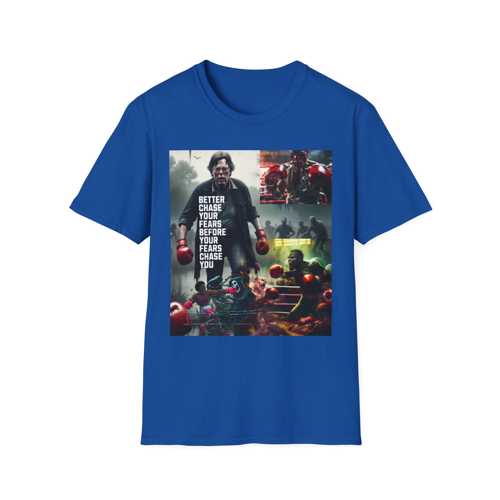 Boxing Motivational T-Shirt — "Better Chase Your Fears Before Your Fears Chase You"
