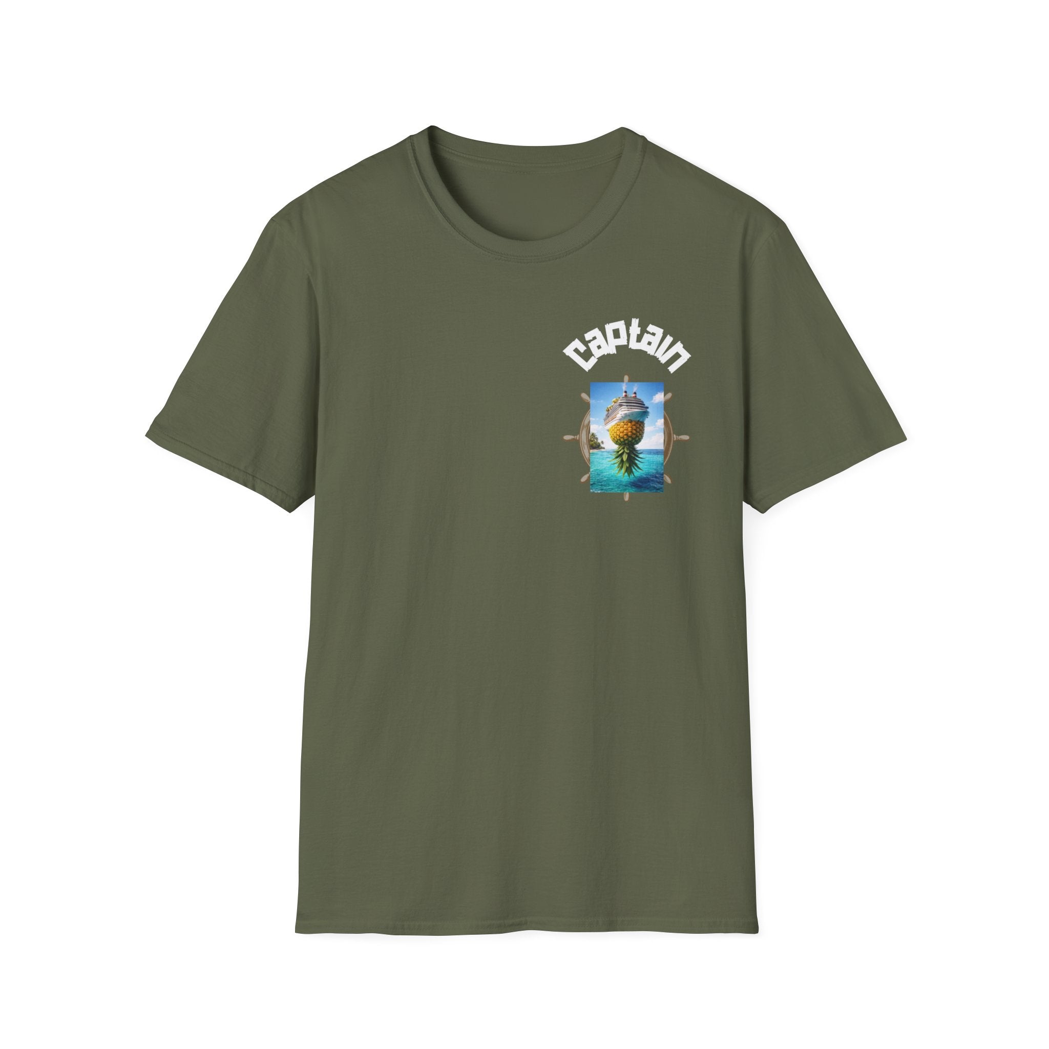 OG Captain Pineapple Beach T-Shirt — Tropical Nautical Graphic Tee