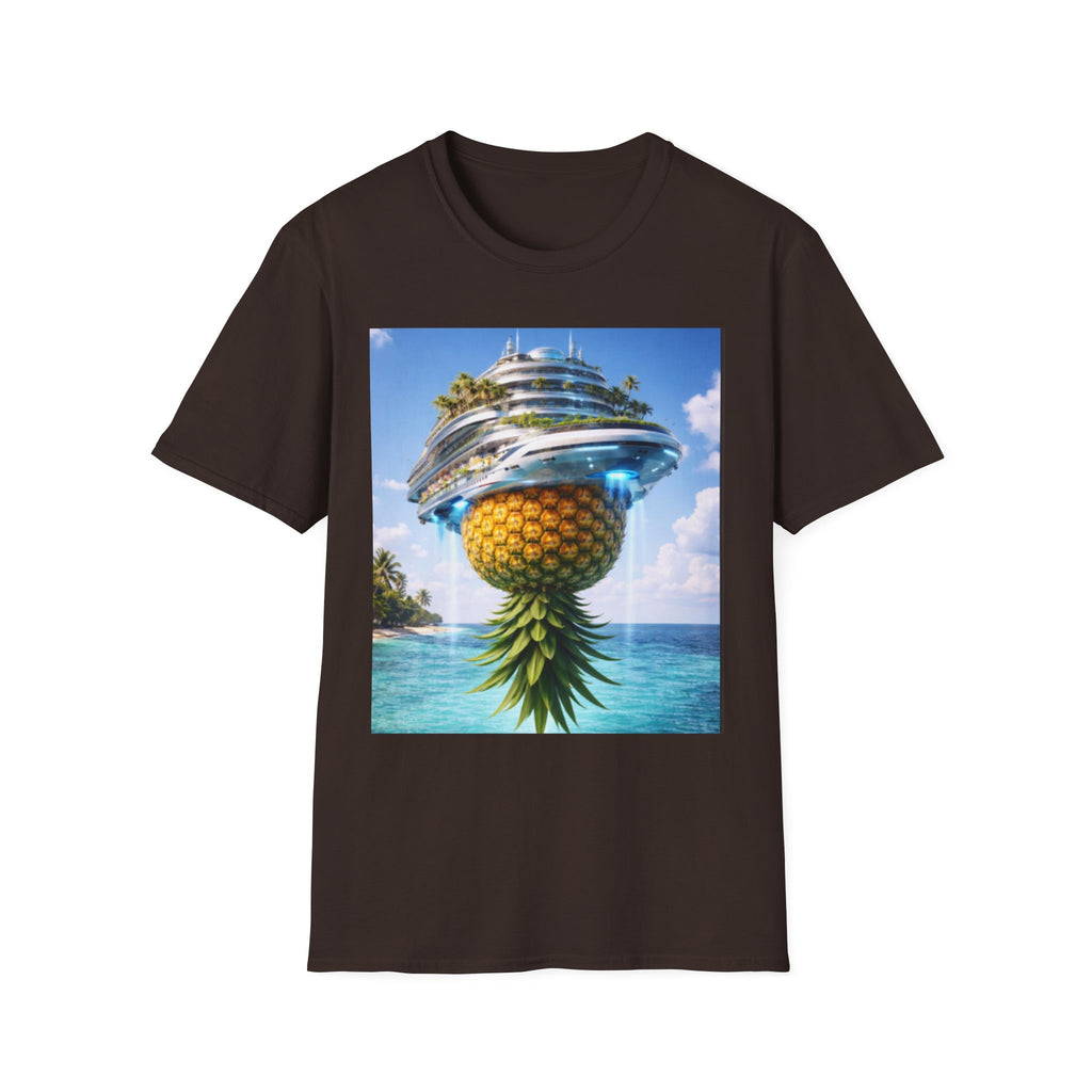 Futuristic Pineapple Cruise T-Shirt — Fun Exclusive Cruise Tee