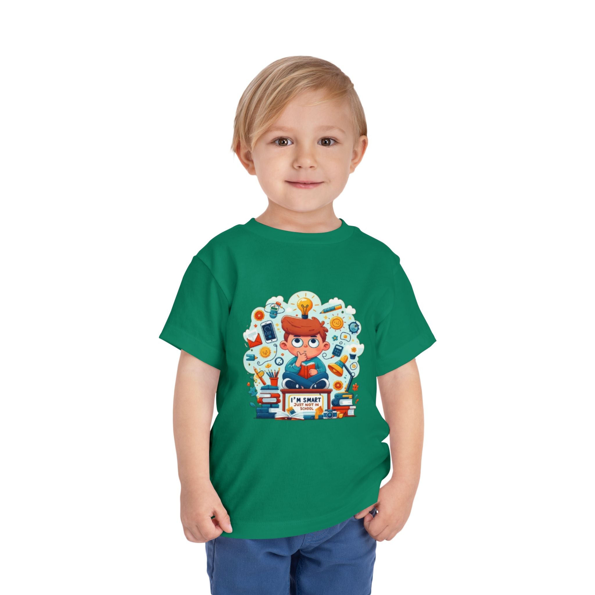 Smart Kid Toddler Tee — "I’m Smart" Back-to-School Shirt