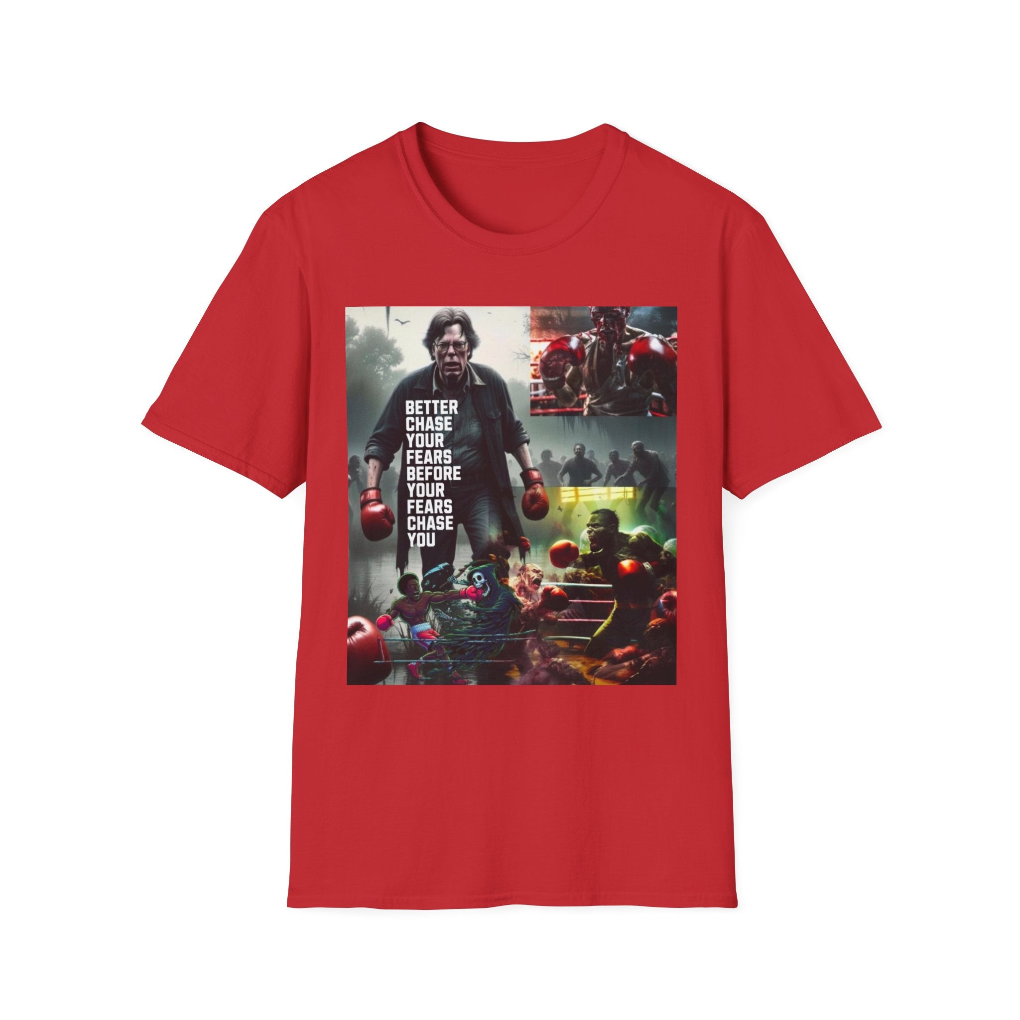 Boxing Motivational T-Shirt — "Better Chase Your Fears Before Your Fears Chase You"