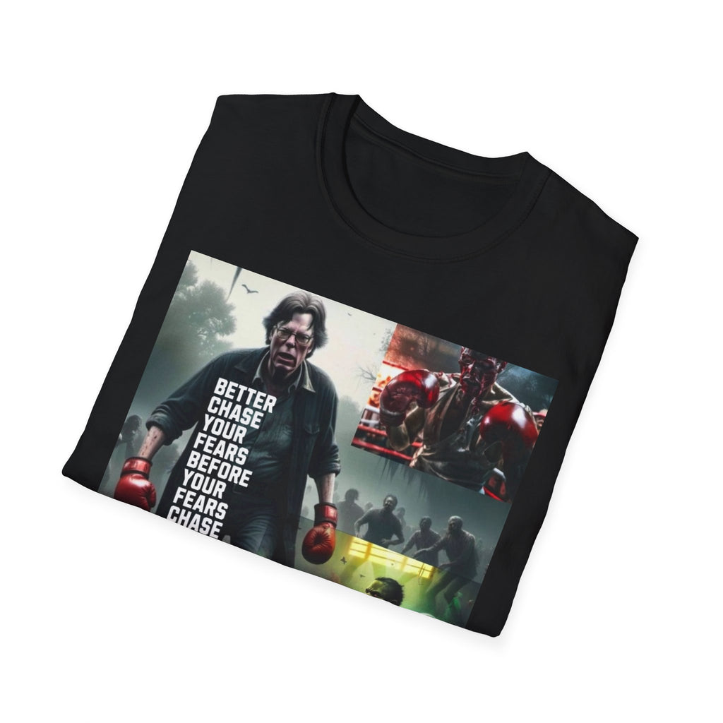 Boxing Motivational T-Shirt — "Better Chase Your Fears Before Your Fears Chase You"