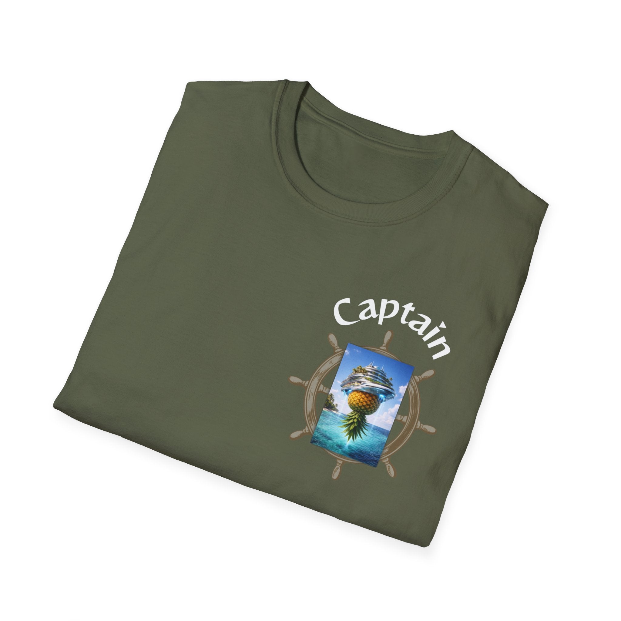 Futuristic Captain Pineapple Cruise T-Shirt