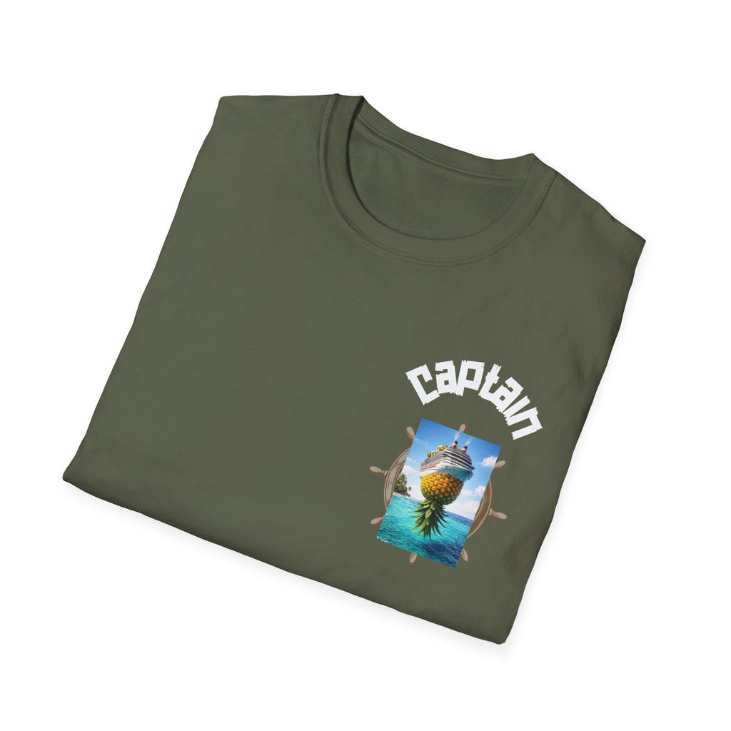 OG Captain Pineapple Beach T-Shirt — Tropical Nautical Graphic Tee