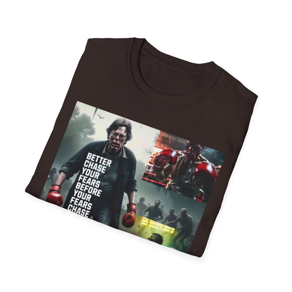 Boxing Motivational T-Shirt — "Better Chase Your Fears Before Your Fears Chase You"