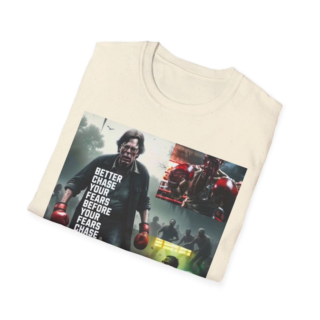 Boxing Motivational T-Shirt — "Better Chase Your Fears Before Your Fears Chase You"