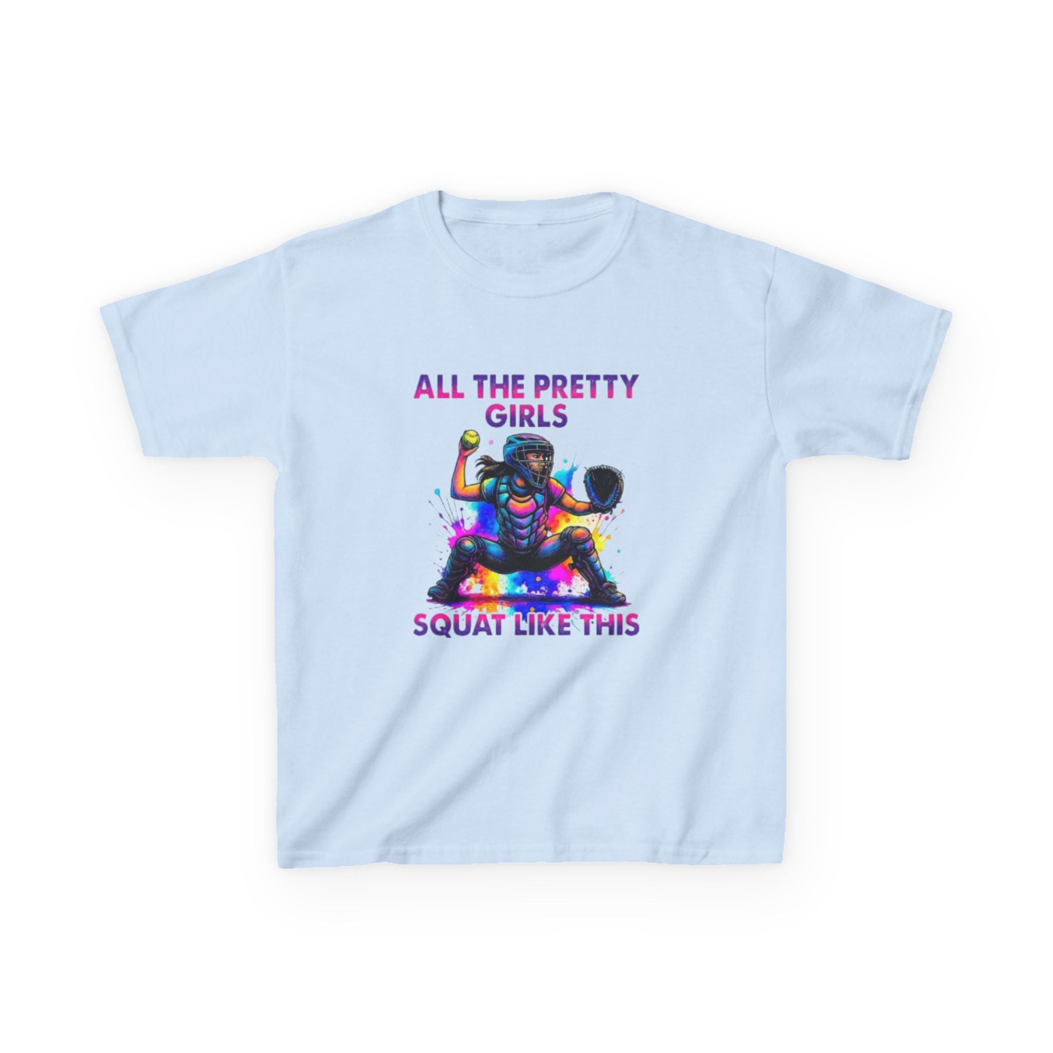 Softball Girl Kids Tee — Perfect Gift for Young Players