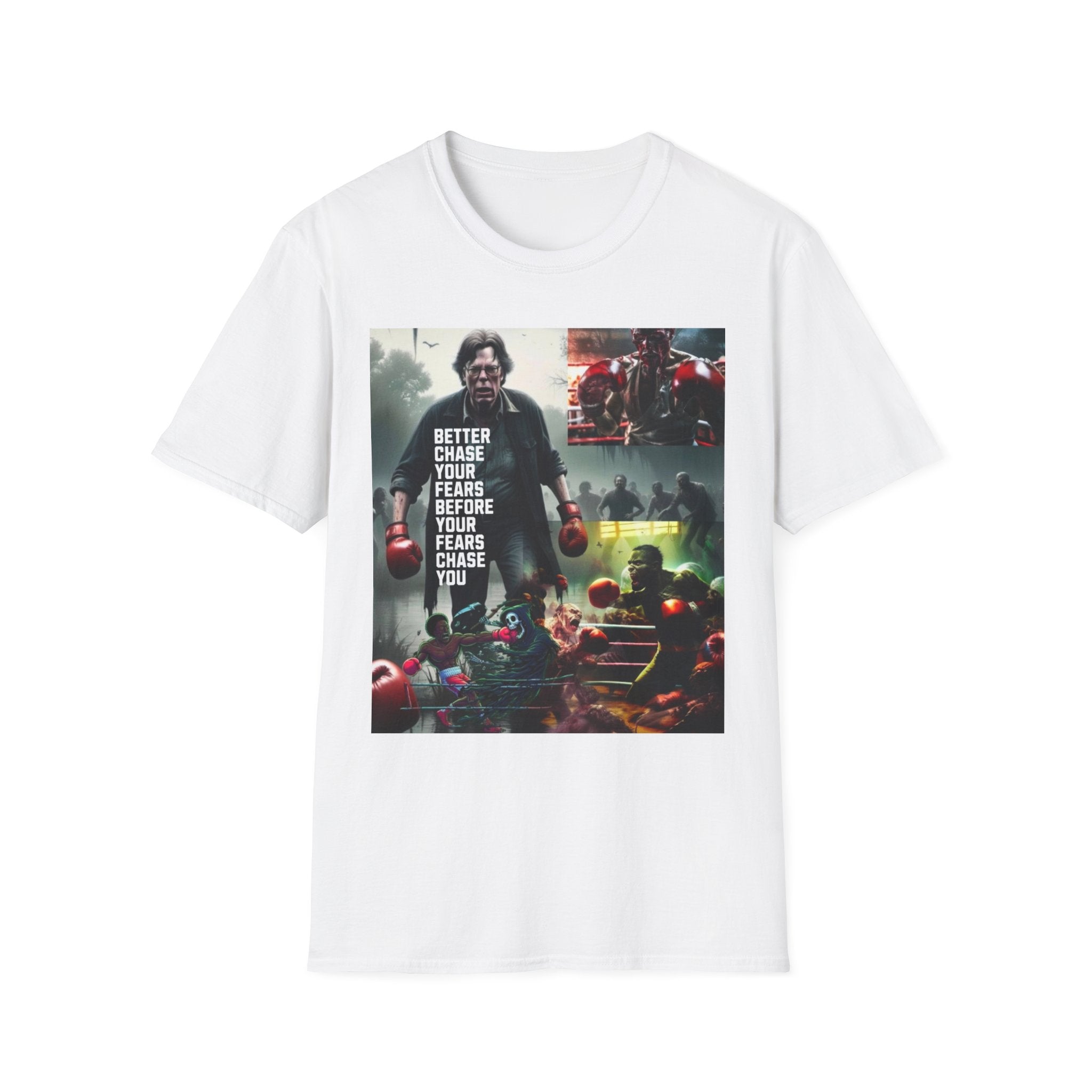 Boxing Motivational T-Shirt — "Better Chase Your Fears Before Your Fears Chase You"
