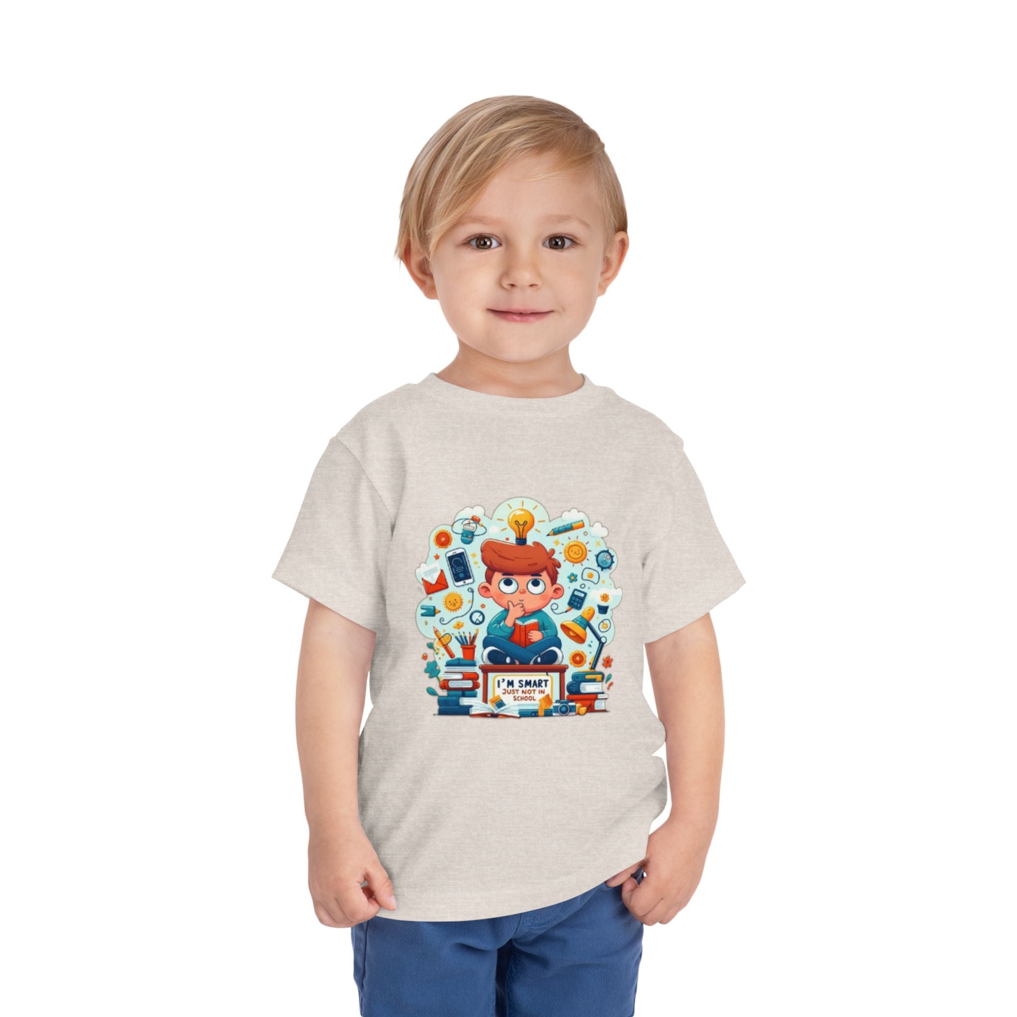 Smart Kid Toddler Tee — "I’m Smart" Back-to-School Shirt