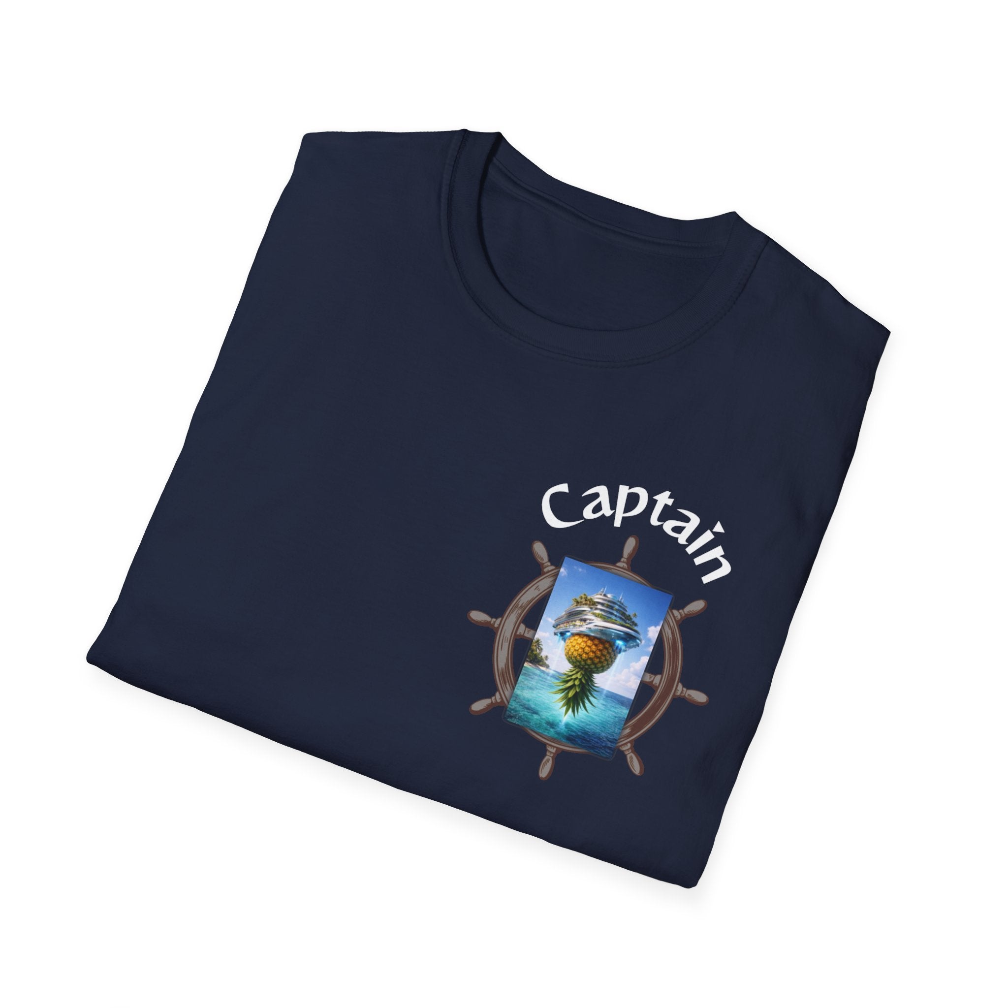 Futuristic Captain Pineapple Cruise T-Shirt