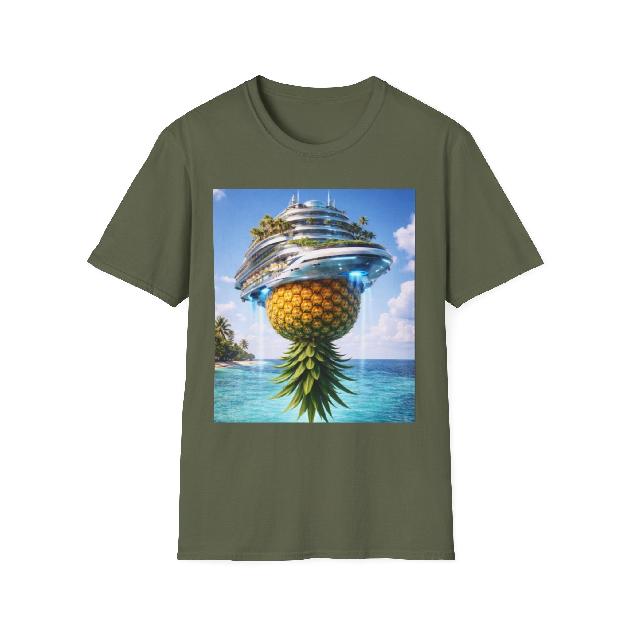 Futuristic Pineapple Cruise T-Shirt — Fun Exclusive Cruise Tee