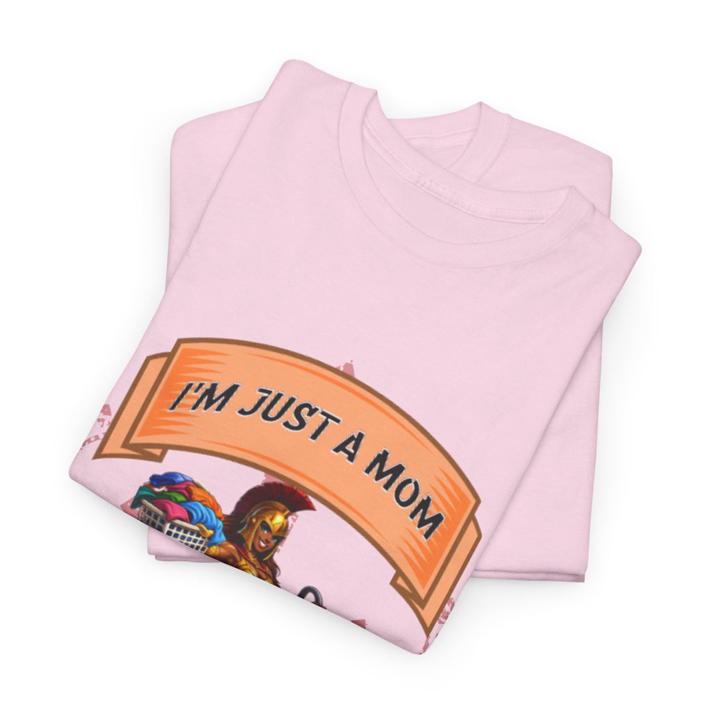 Mom Superhero T-Shirt • "I'm Just a Mom" Graphic Tee for Proud Moms