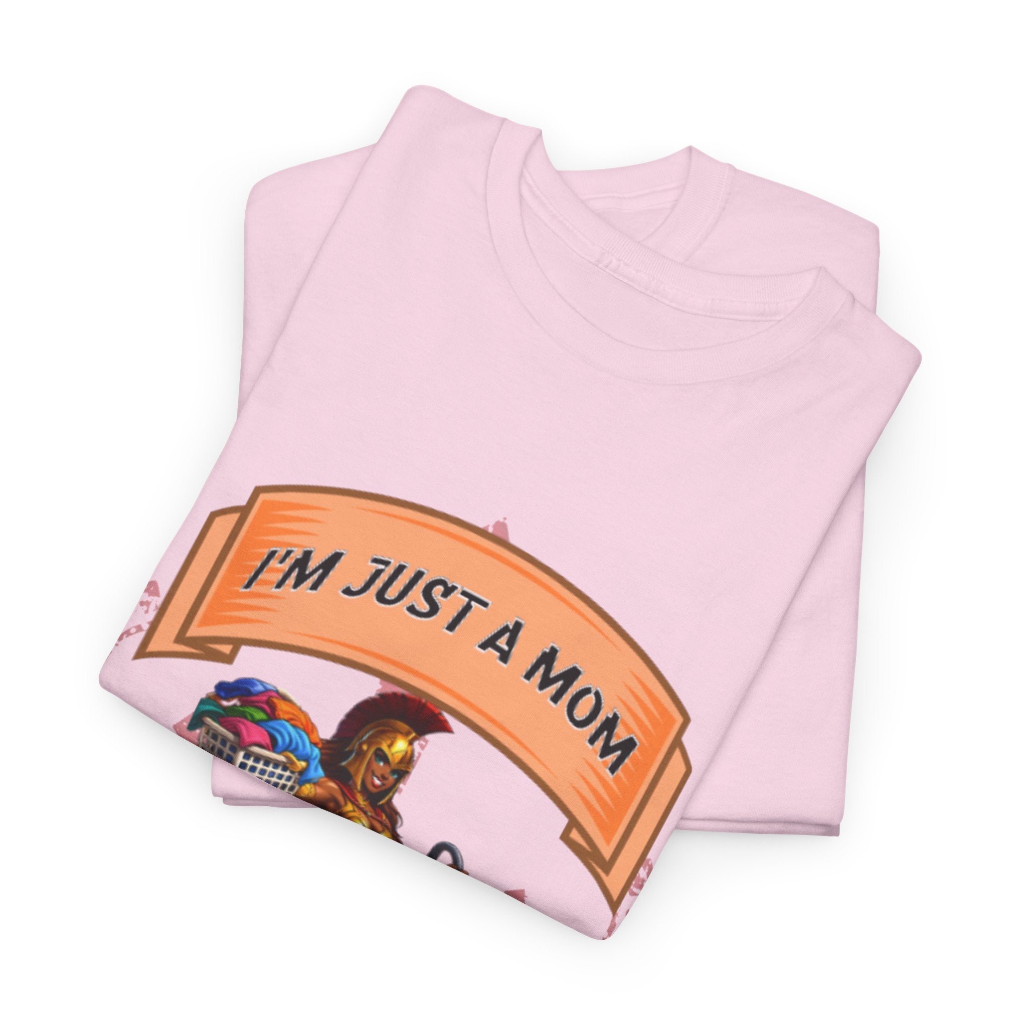 Mom Superhero T-Shirt • "I'm Just a Mom" Graphic Tee for Proud Moms