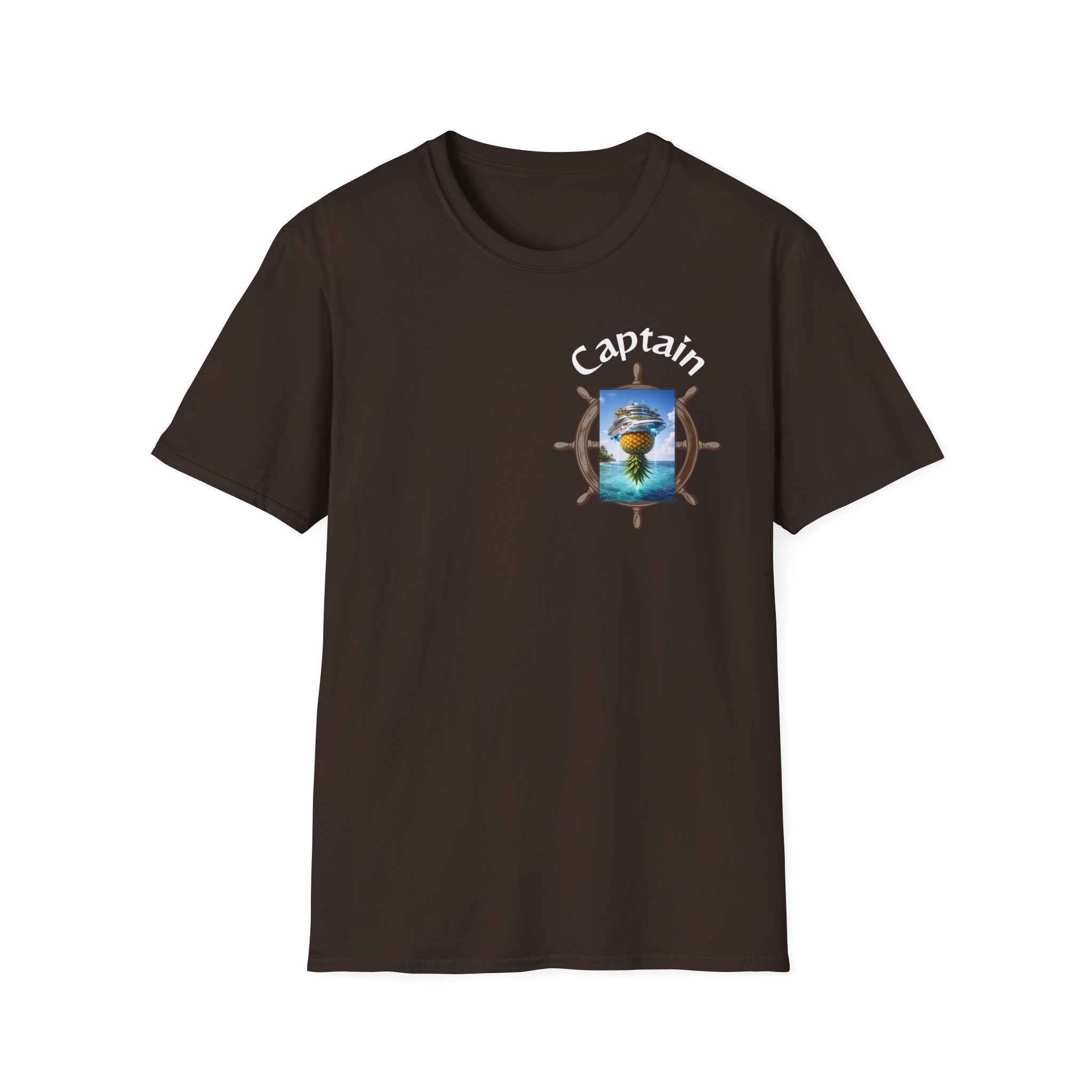 Futuristic Captain Pineapple Cruise T-Shirt