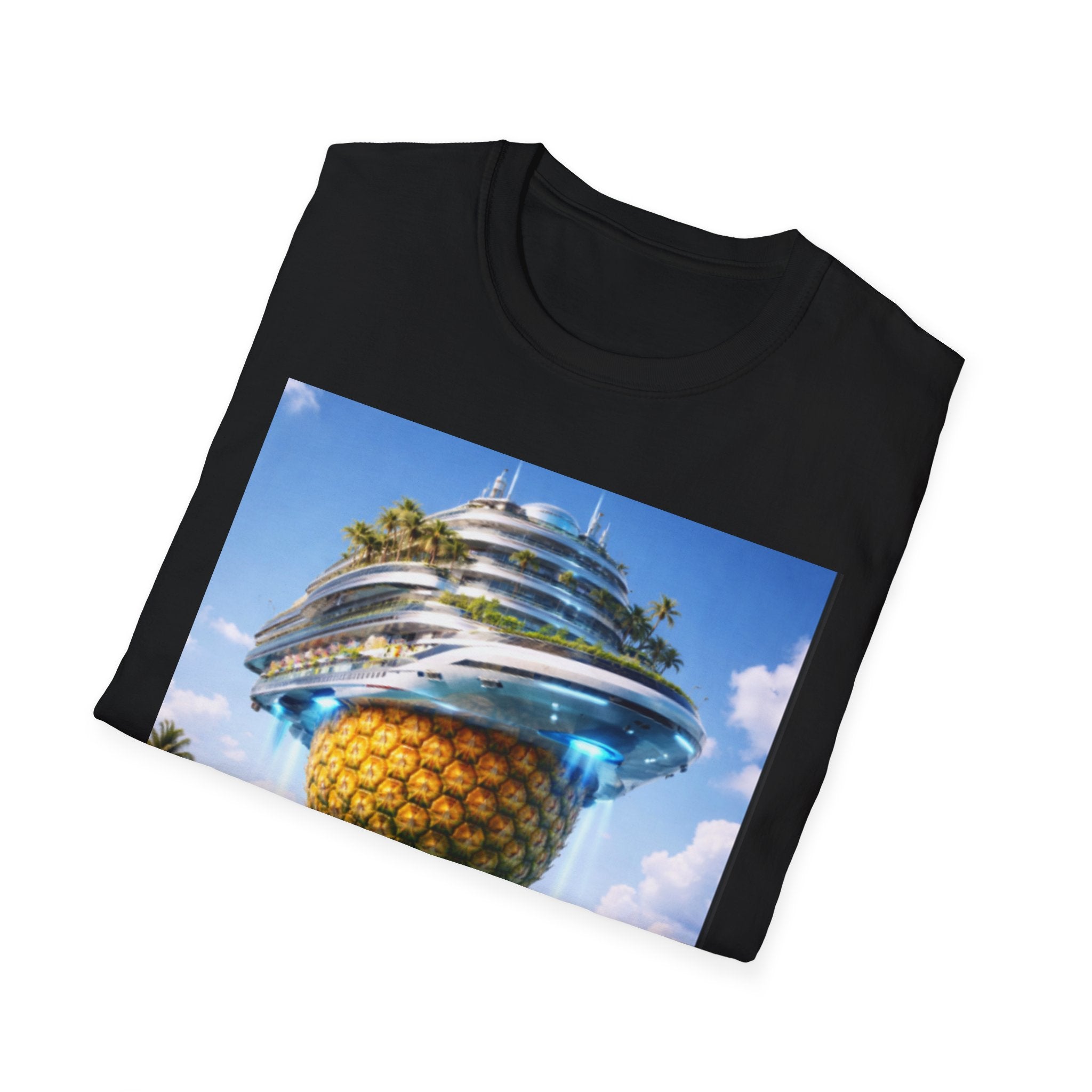 Futuristic Pineapple Cruise T-Shirt — Fun Exclusive Cruise Tee