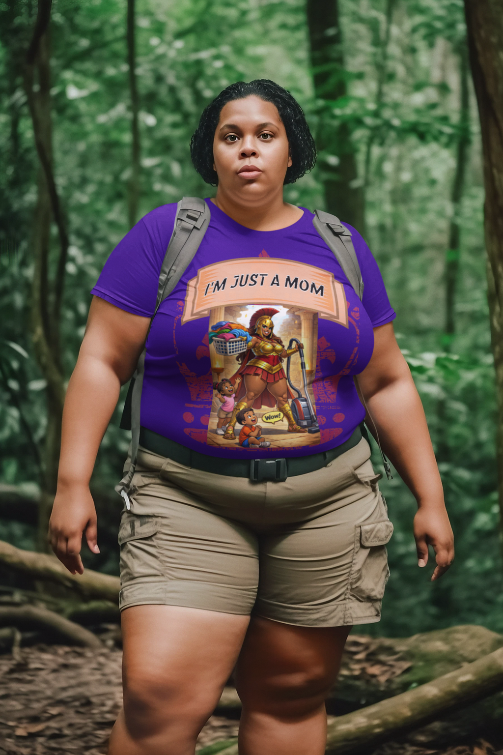 Mom Warrior T-Shirt — "I’m Just a Mom" Funny Mom Graphic Tee