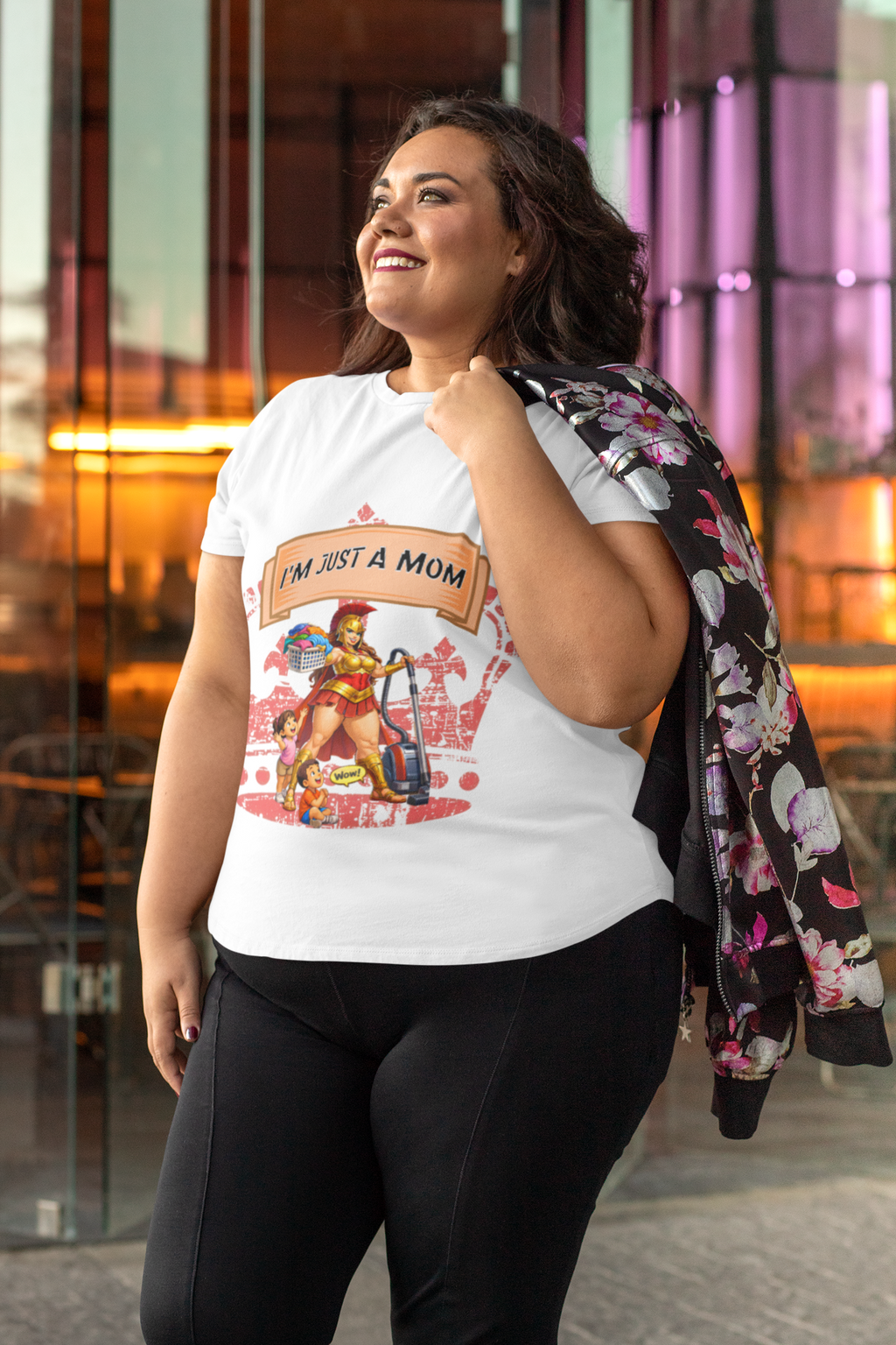 I'm Just a Mom T-Shirt — Funny Mom Graphic Tee for Everyday & Mother's Day