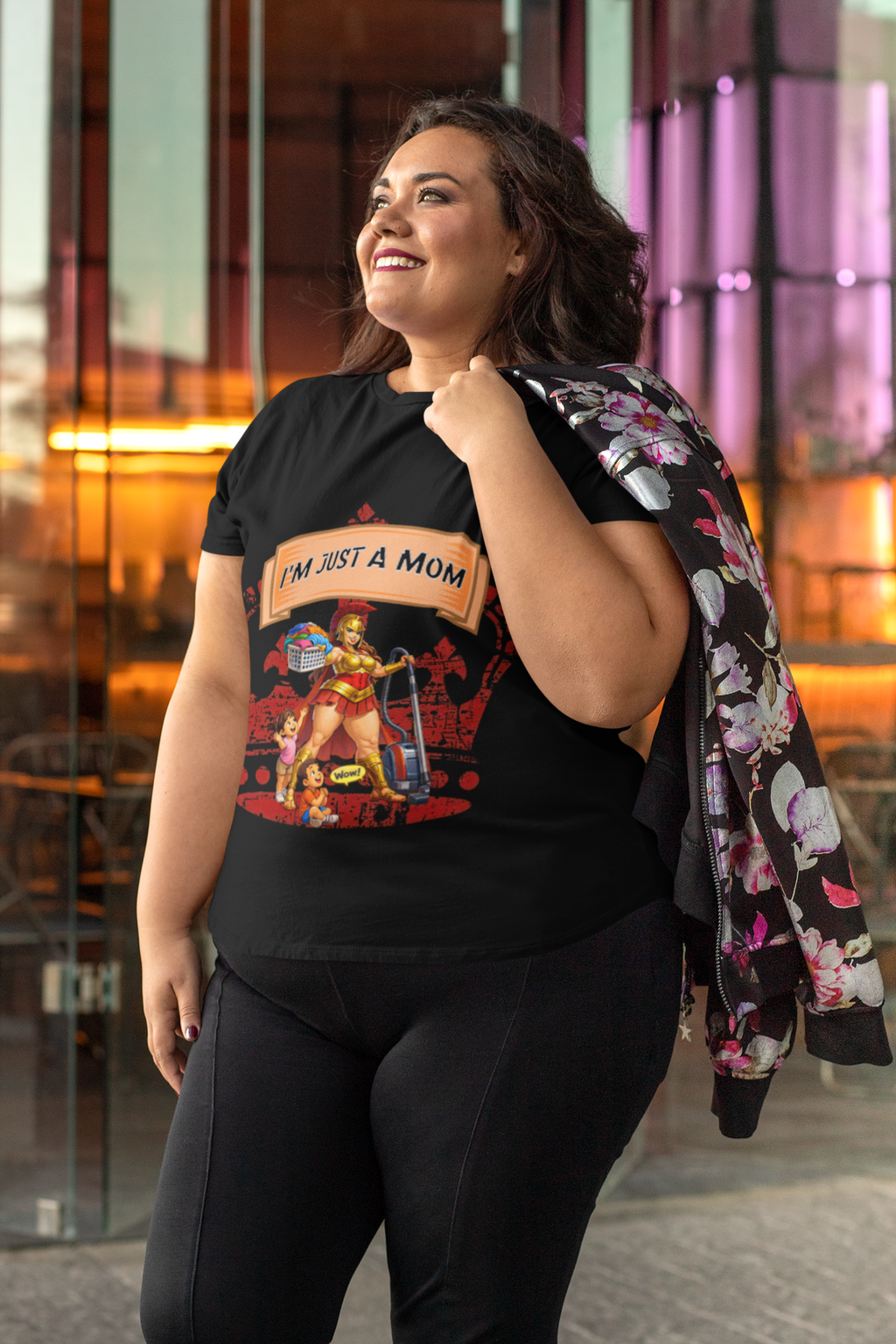 I'm Just a Mom T-Shirt — Funny Mom Graphic Tee for Everyday & Mother's Day