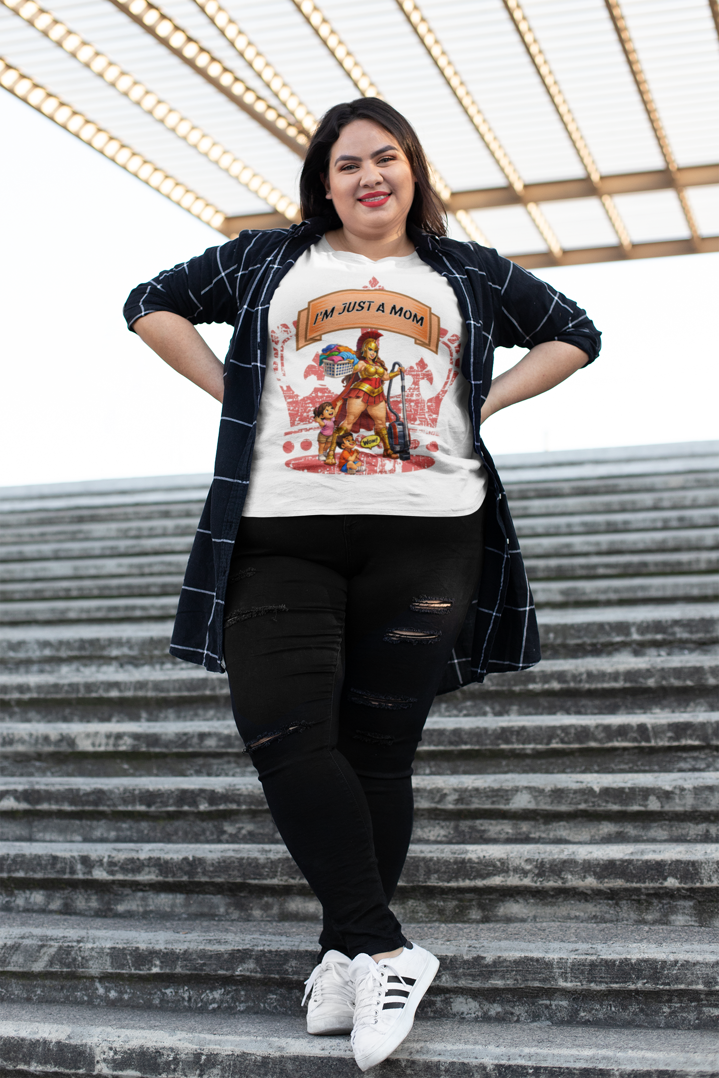 I'm Just a Mom T-Shirt — Funny Mom Graphic Tee for Everyday & Mother's Day