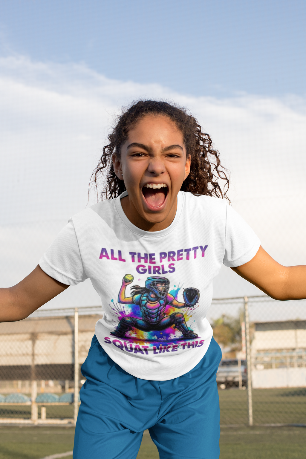 Softball Girlies Playful Softball T-Shirt