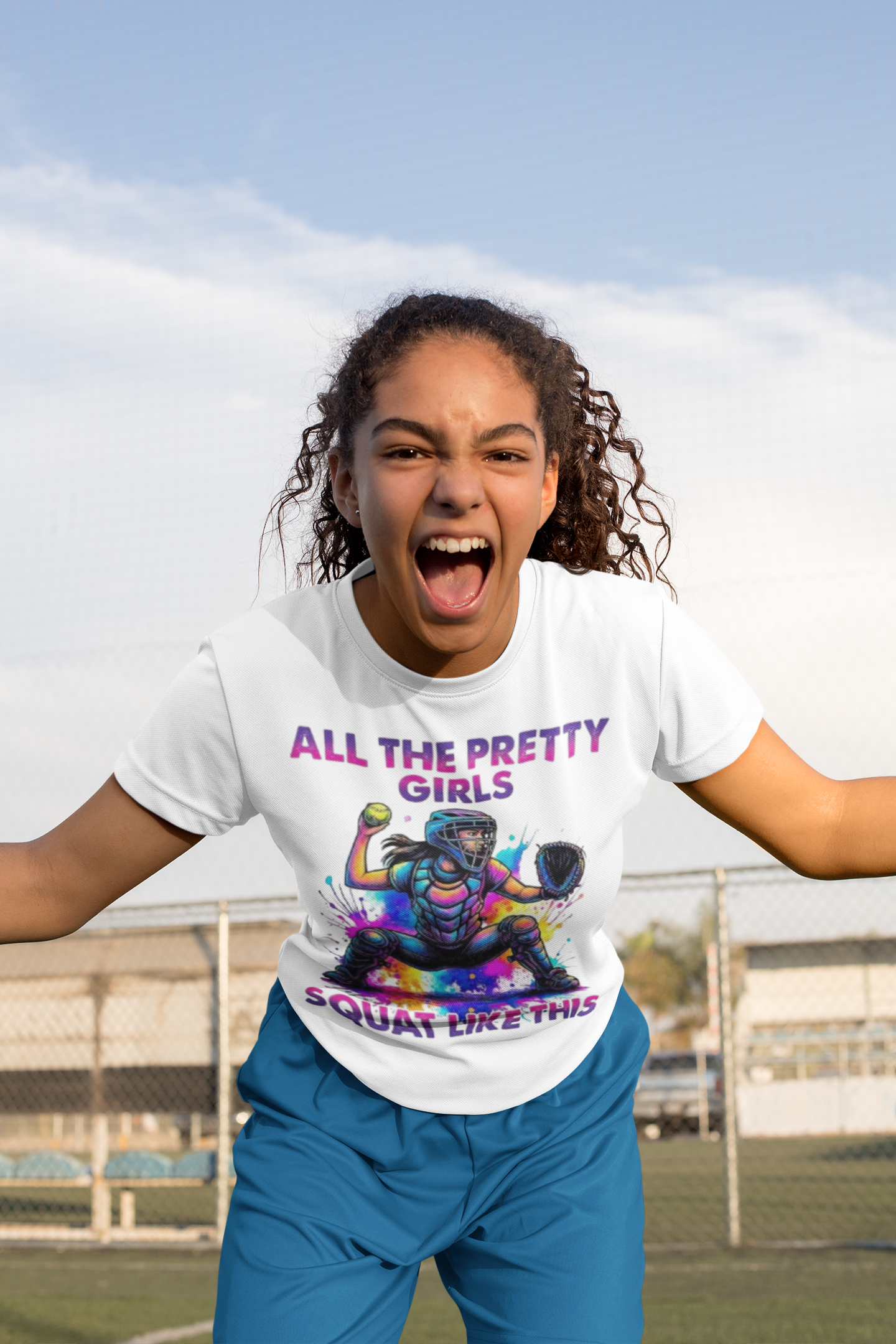 Softball Girlies Playful Softball T-Shirt