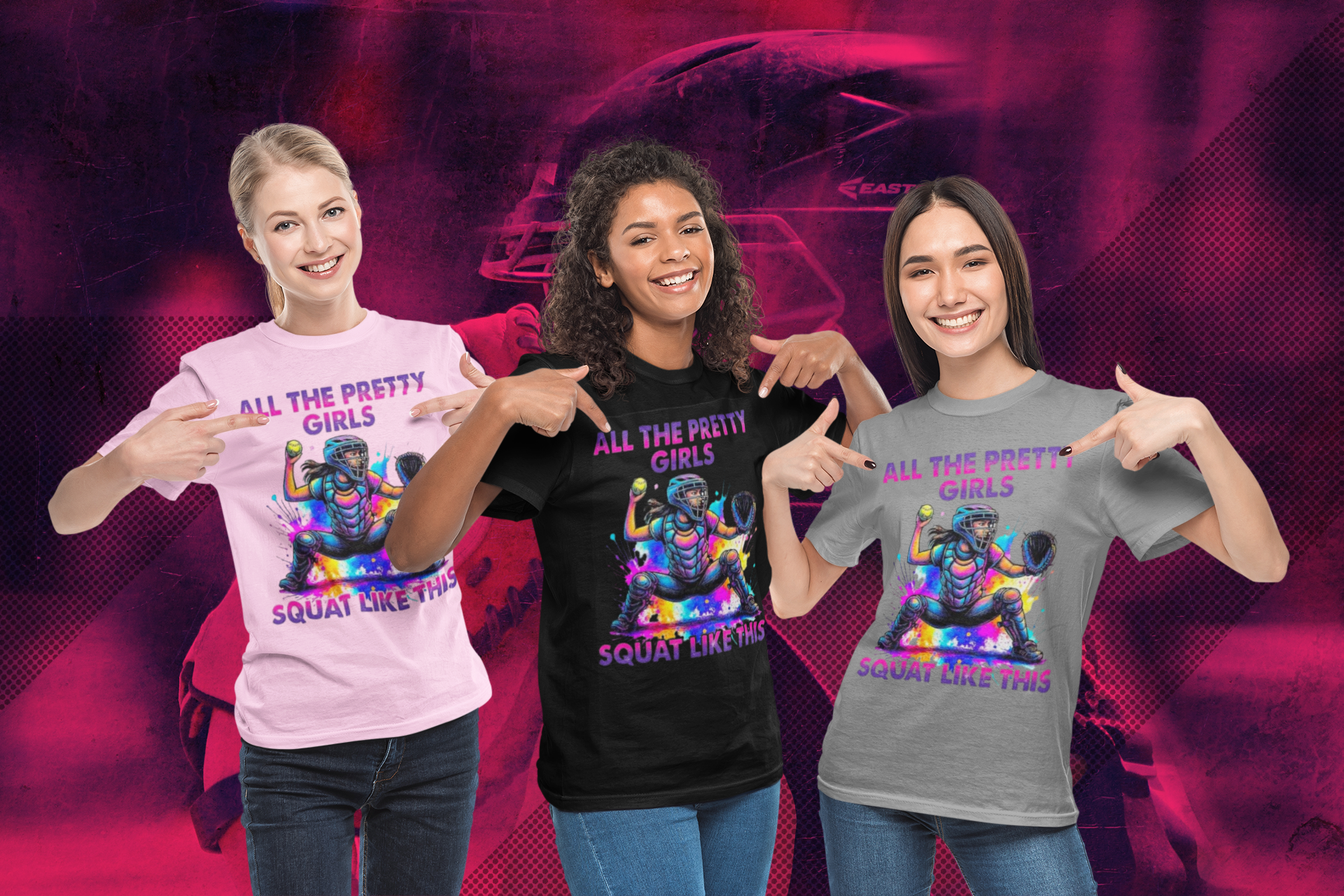Softball Girlies Playful Softball T-Shirt