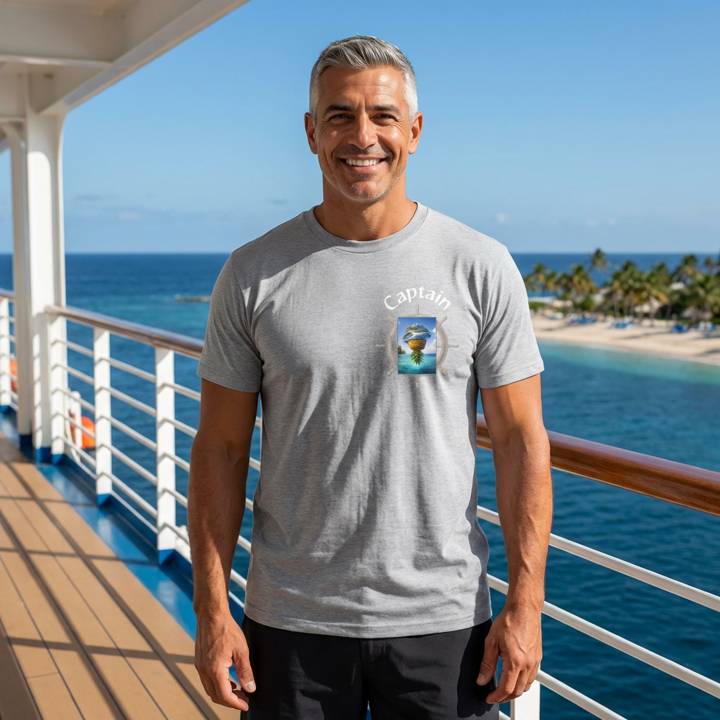 Futuristic Captain Pineapple Cruise T-Shirt