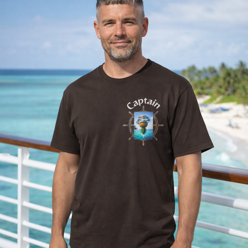 Futuristic Captain Pineapple Cruise T-Shirt