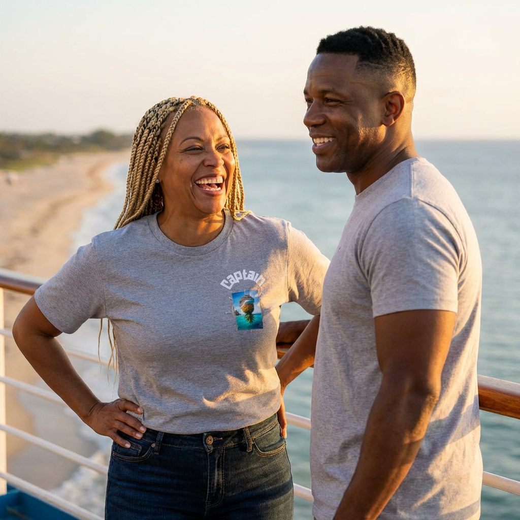 OG Captain Pineapple Beach T-Shirt — Tropical Nautical Graphic Tee