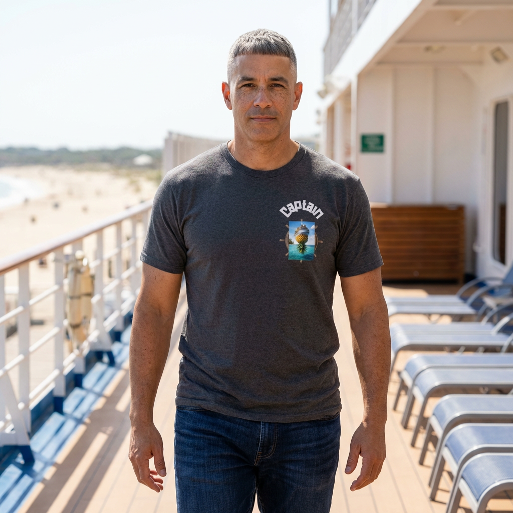 OG Captain Pineapple Beach T-Shirt — Tropical Nautical Graphic Tee