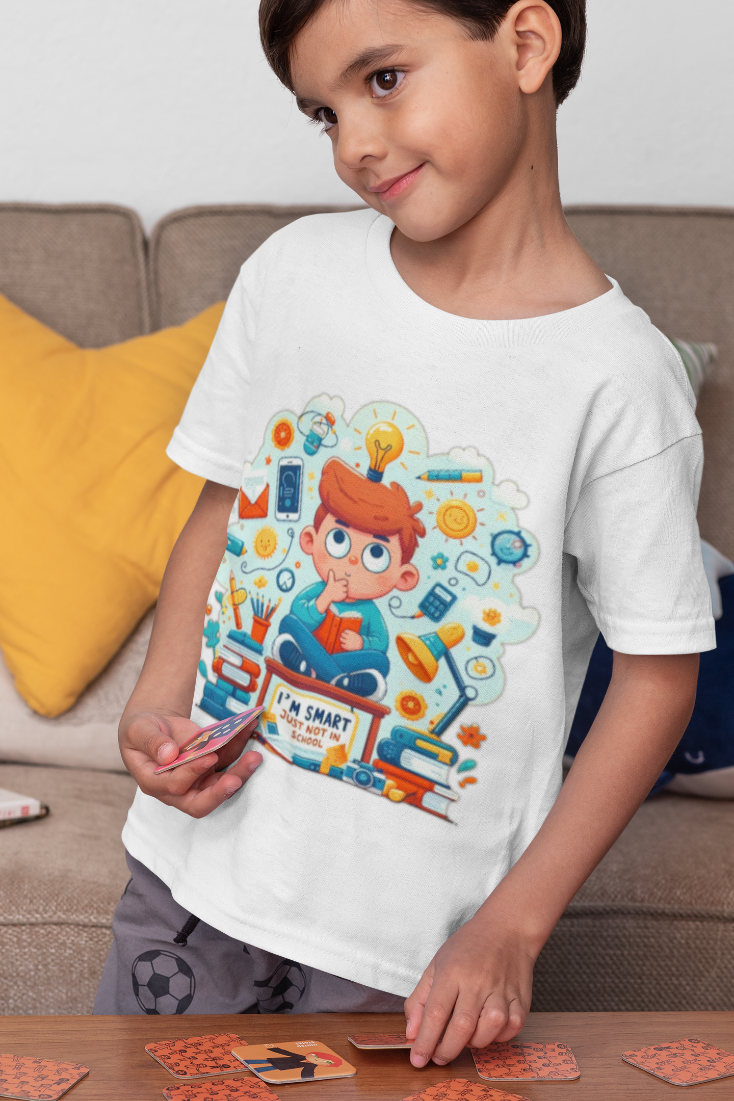 Smart Kid Toddler Tee — "I’m Smart" Back-to-School Shirt