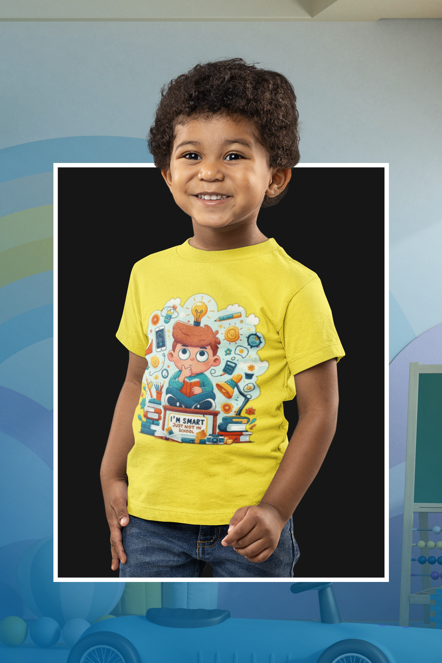 Smart Kid Toddler Tee — "I’m Smart" Back-to-School Shirt