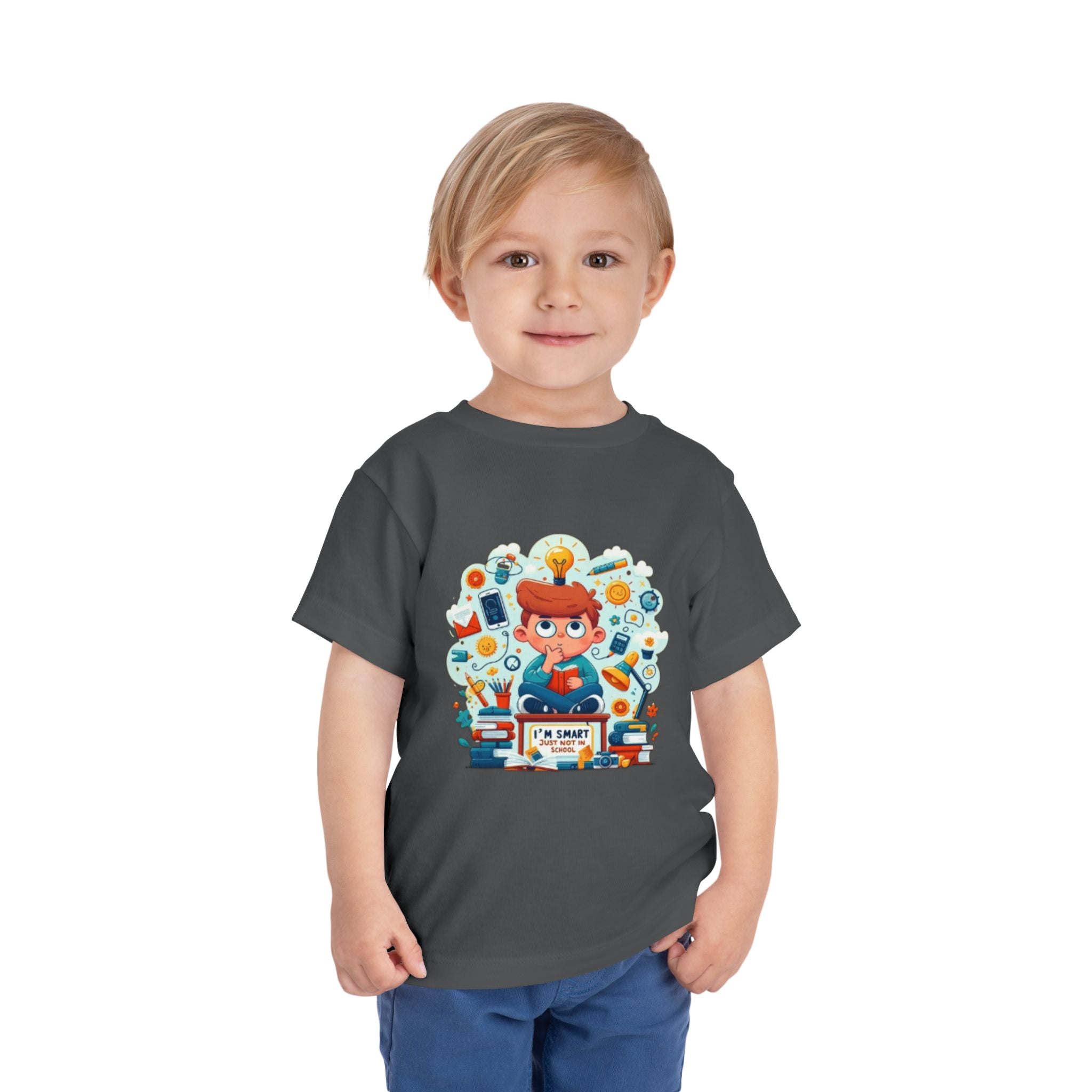 Smart Kid Toddler Tee — "I’m Smart" Back-to-School Shirt