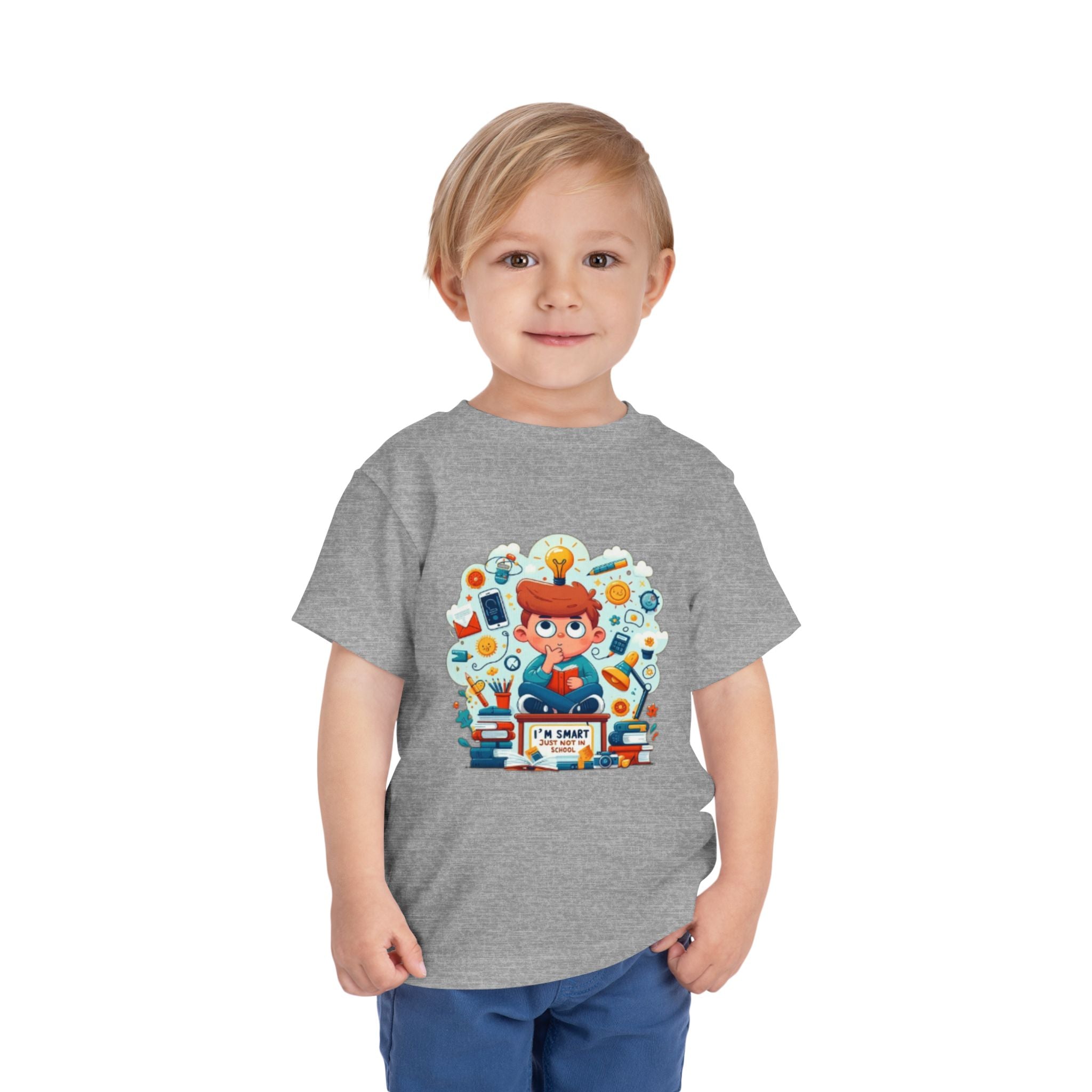 Smart Kid Toddler Tee — "I’m Smart" Back-to-School Shirt