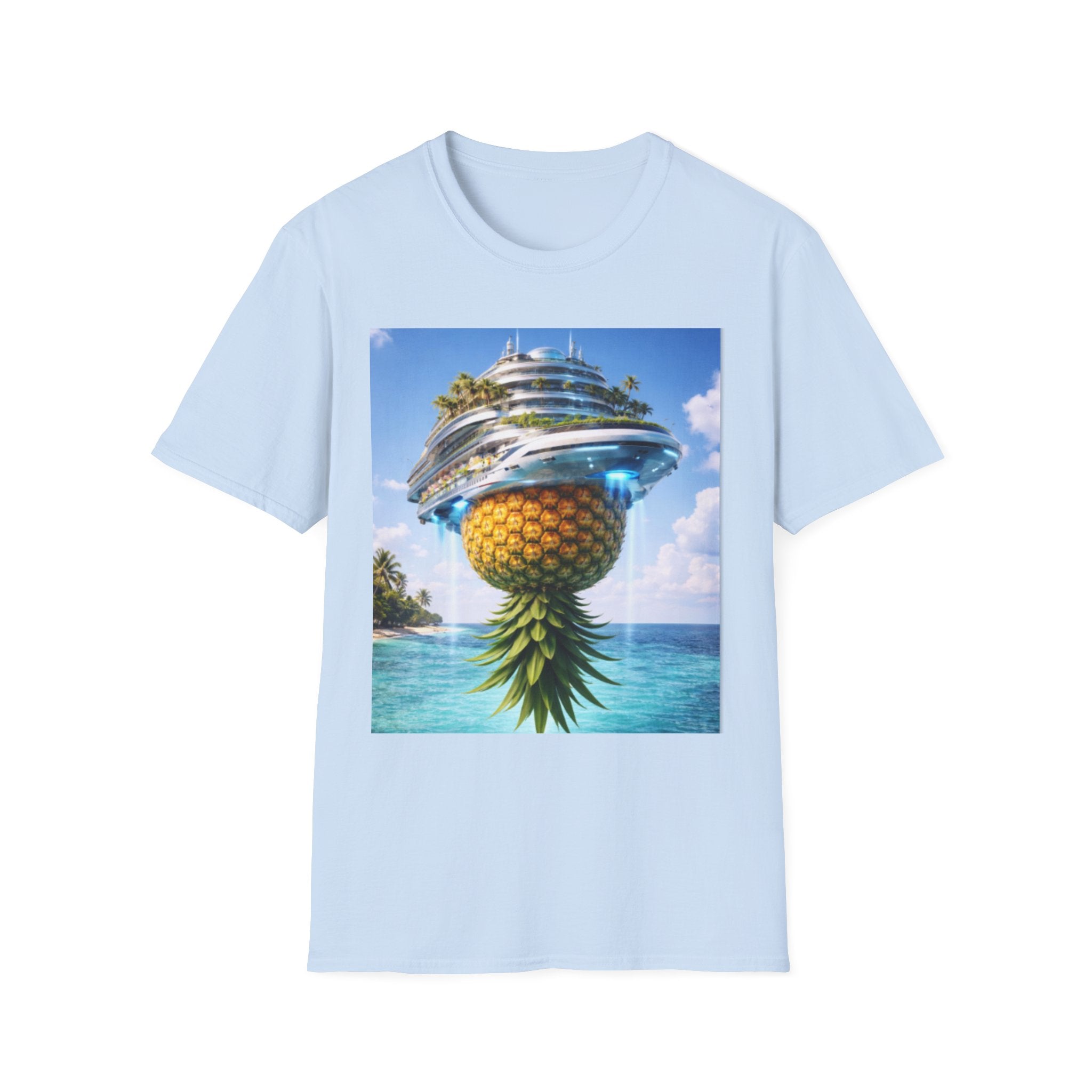 Futuristic Pineapple Cruise T-Shirt — Fun Exclusive Cruise Tee