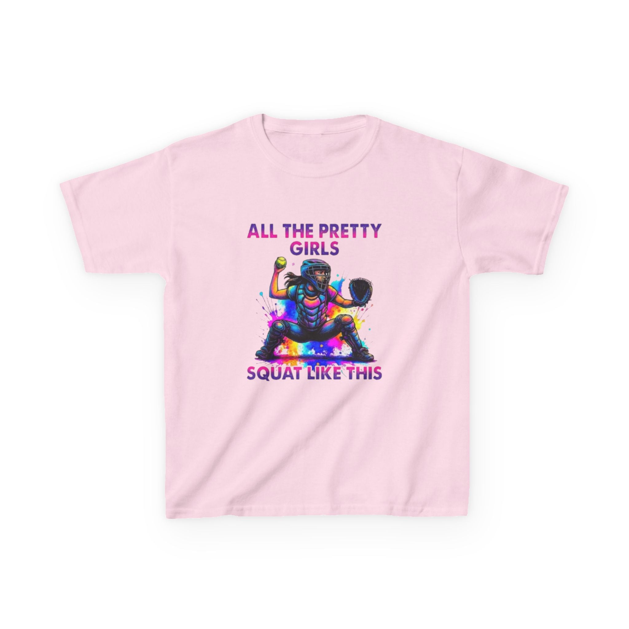 Softball Girl Kids Tee — Perfect Gift for Young Players