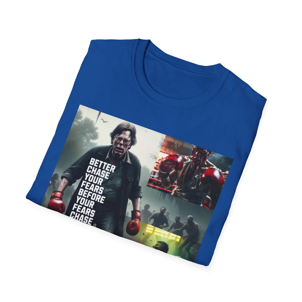 Boxing Motivational T-Shirt — "Better Chase Your Fears Before Your Fears Chase You"