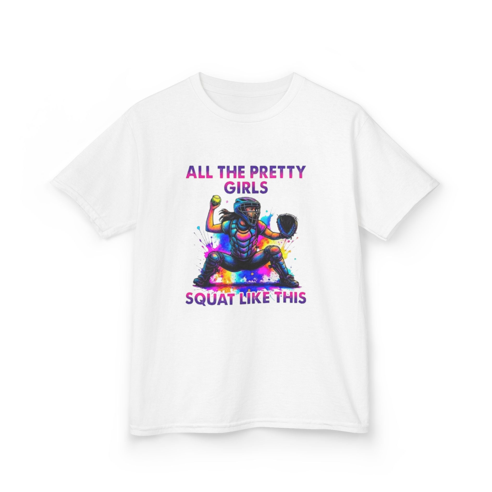 Softball Girl Kids Tee — Perfect Gift for Young Players
