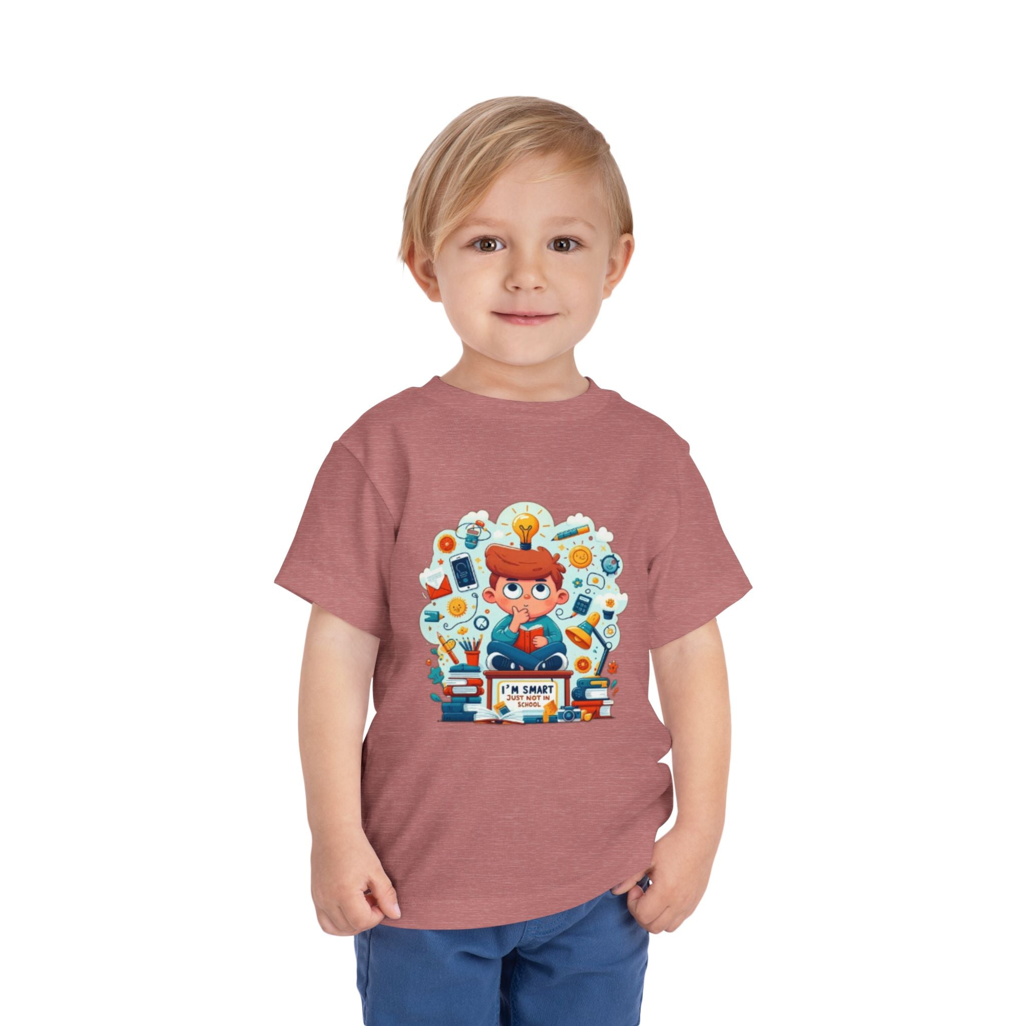 Smart Kid Toddler Tee — "I’m Smart" Back-to-School Shirt
