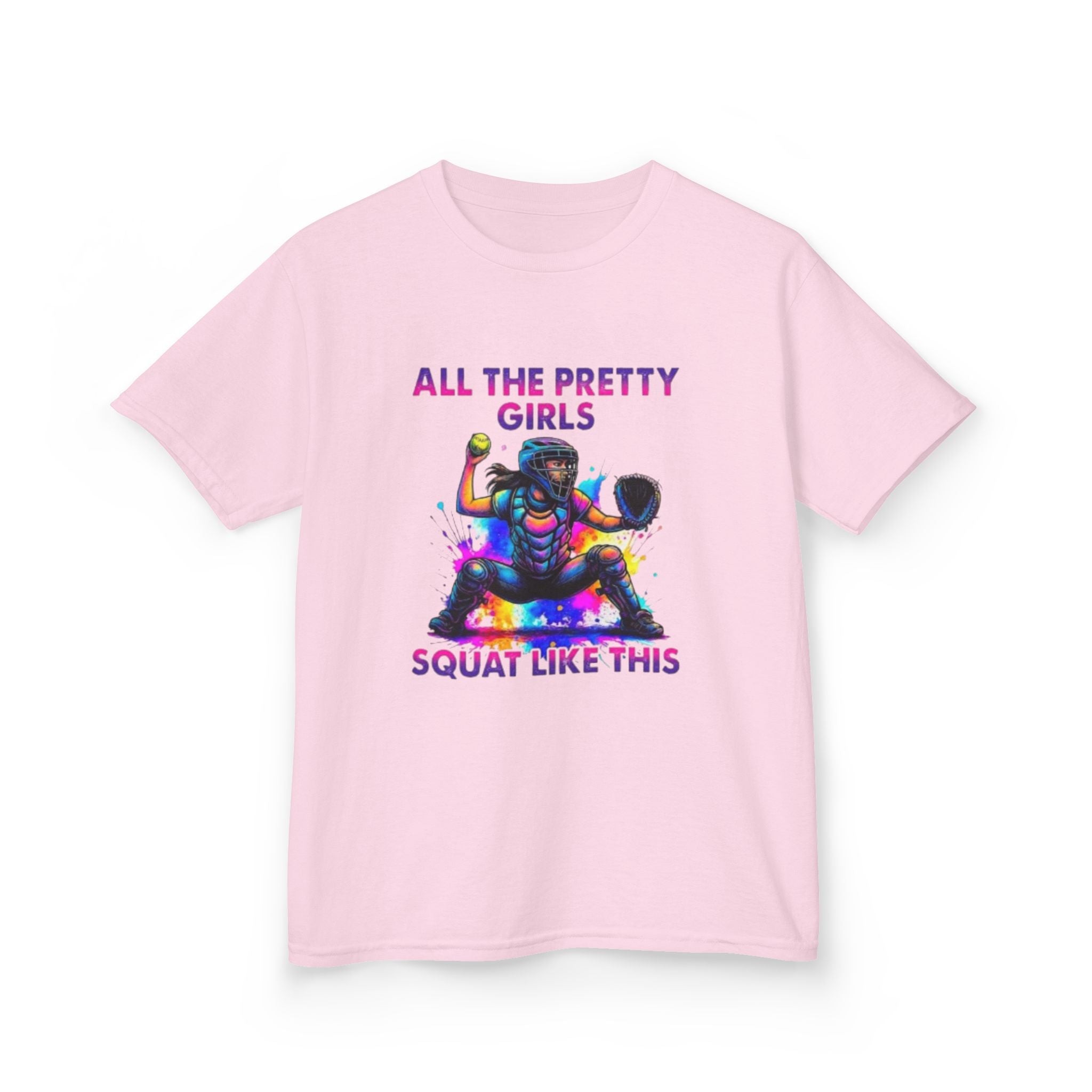 Softball Girl Kids Tee — Perfect Gift for Young Players