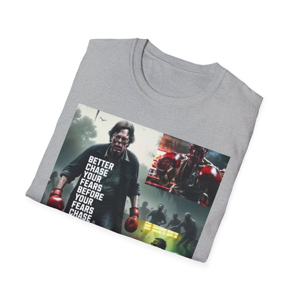 Boxing Motivational T-Shirt — "Better Chase Your Fears Before Your Fears Chase You"