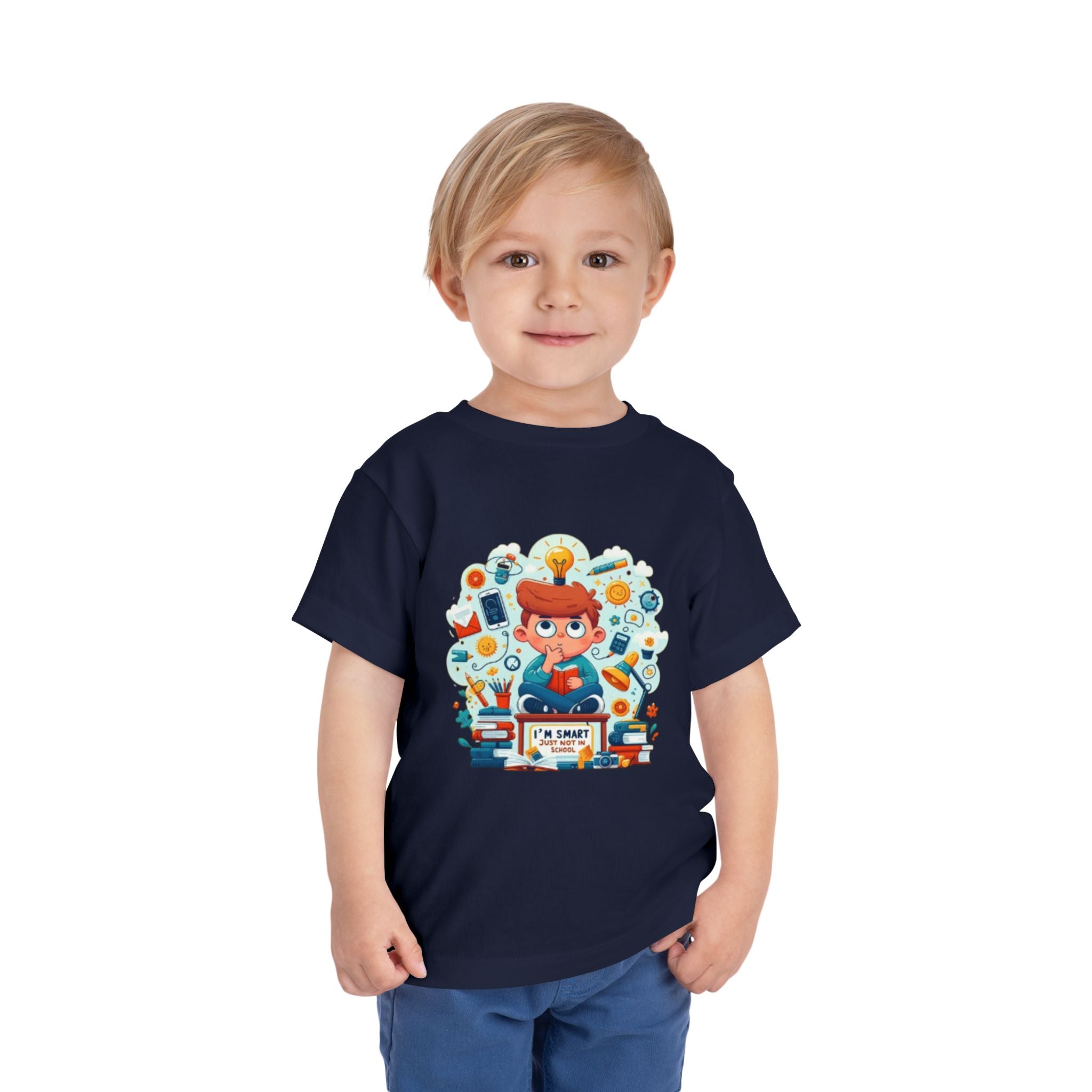Smart Kid Toddler Tee — "I’m Smart" Back-to-School Shirt