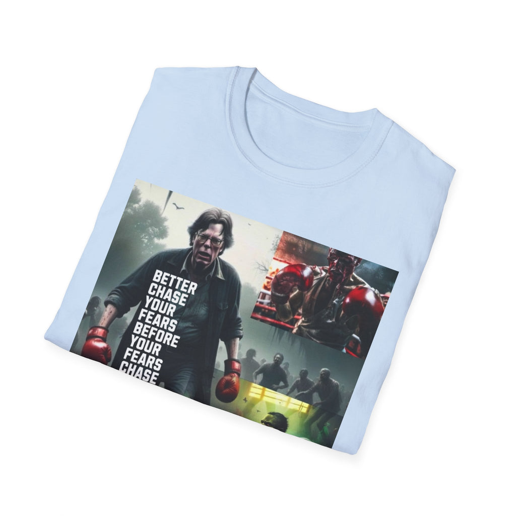 Boxing Motivational T-Shirt — "Better Chase Your Fears Before Your Fears Chase You"