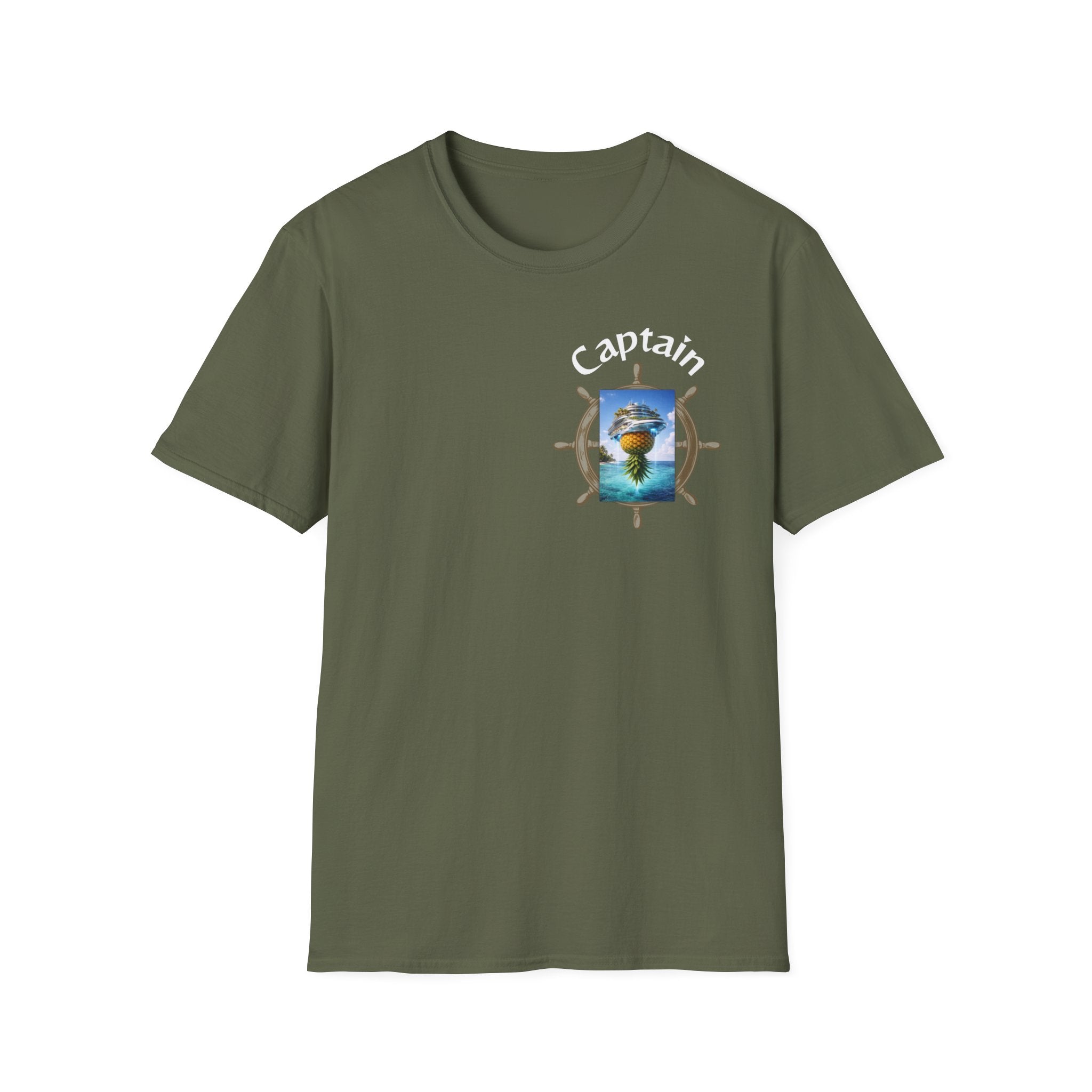 Futuristic Captain Pineapple Cruise T-Shirt